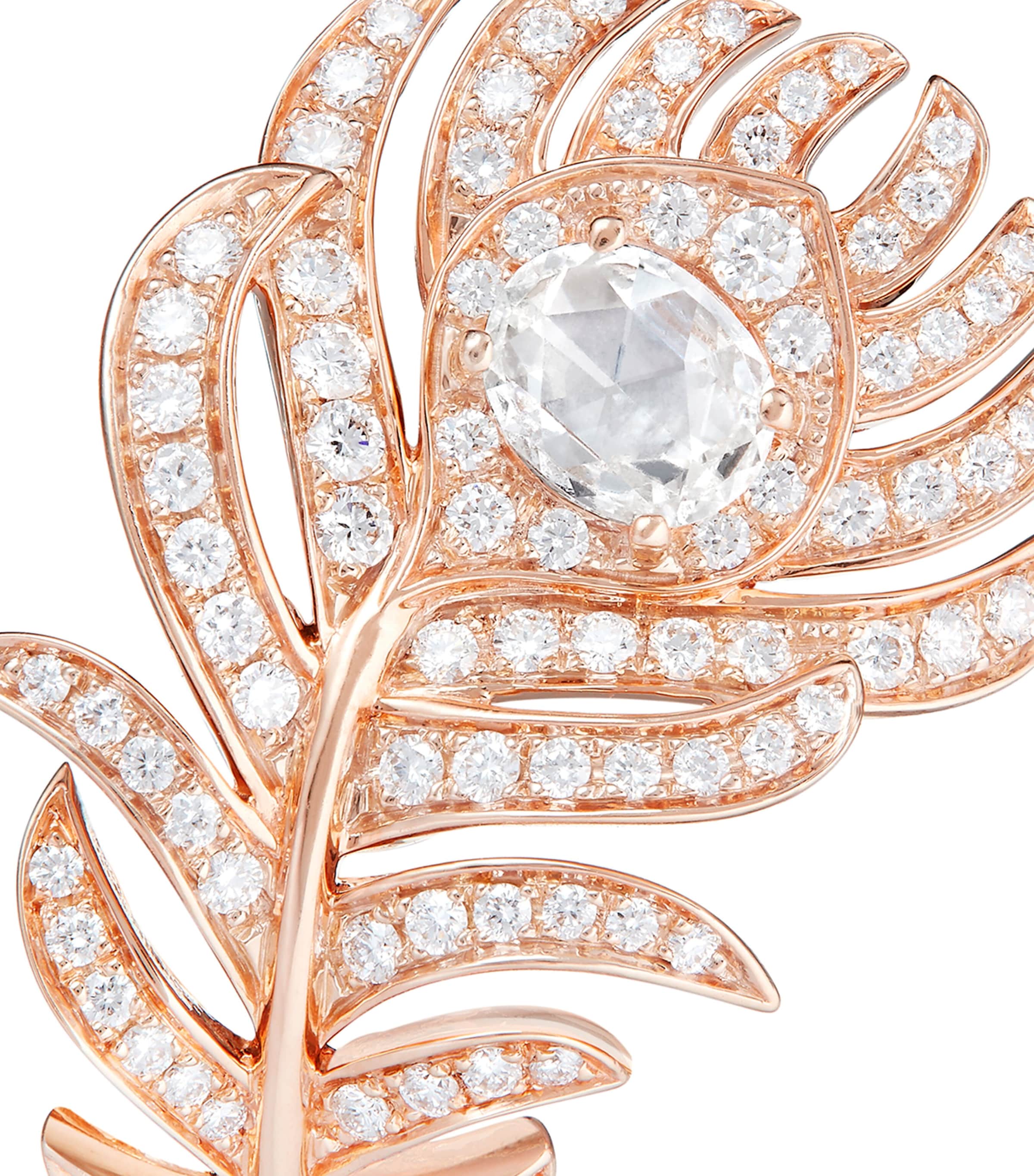 Small Rose Gold Plume de Paon Ring ROSE GOLD Image 3