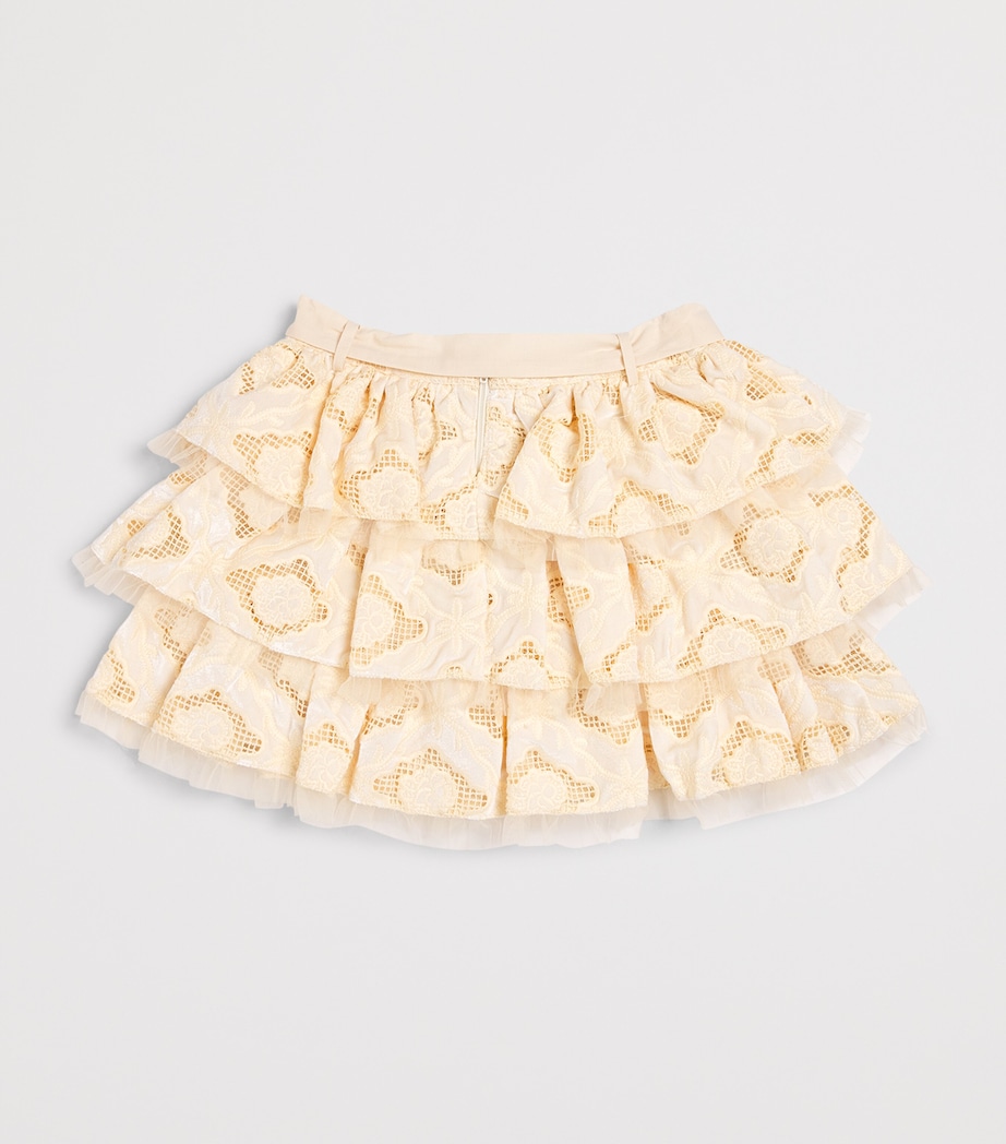 Cotton Embroidered Ava Skirt (3-16 Years) OAT Image 2