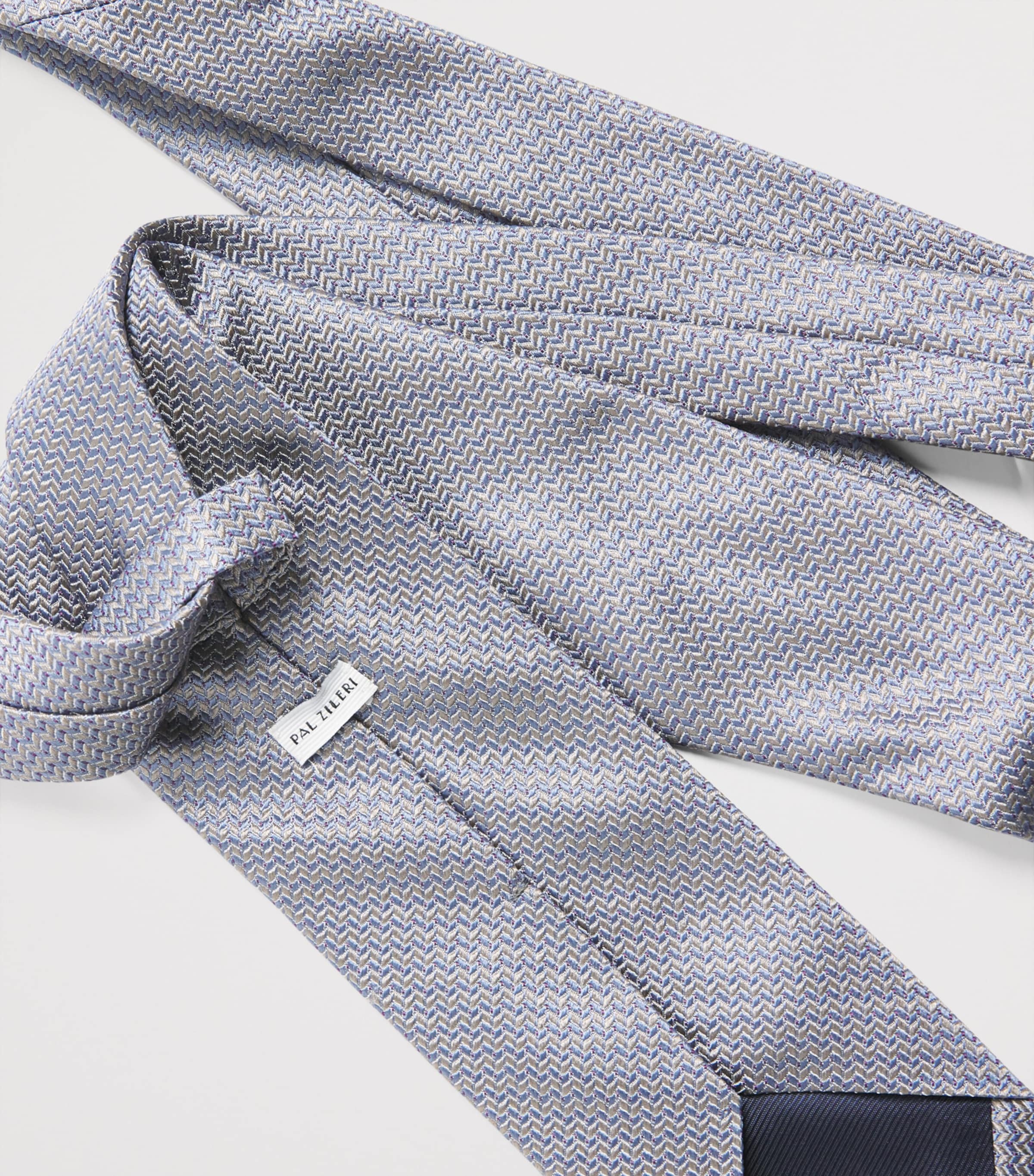 Pal Zileri Silk Geometric Tie Image 3