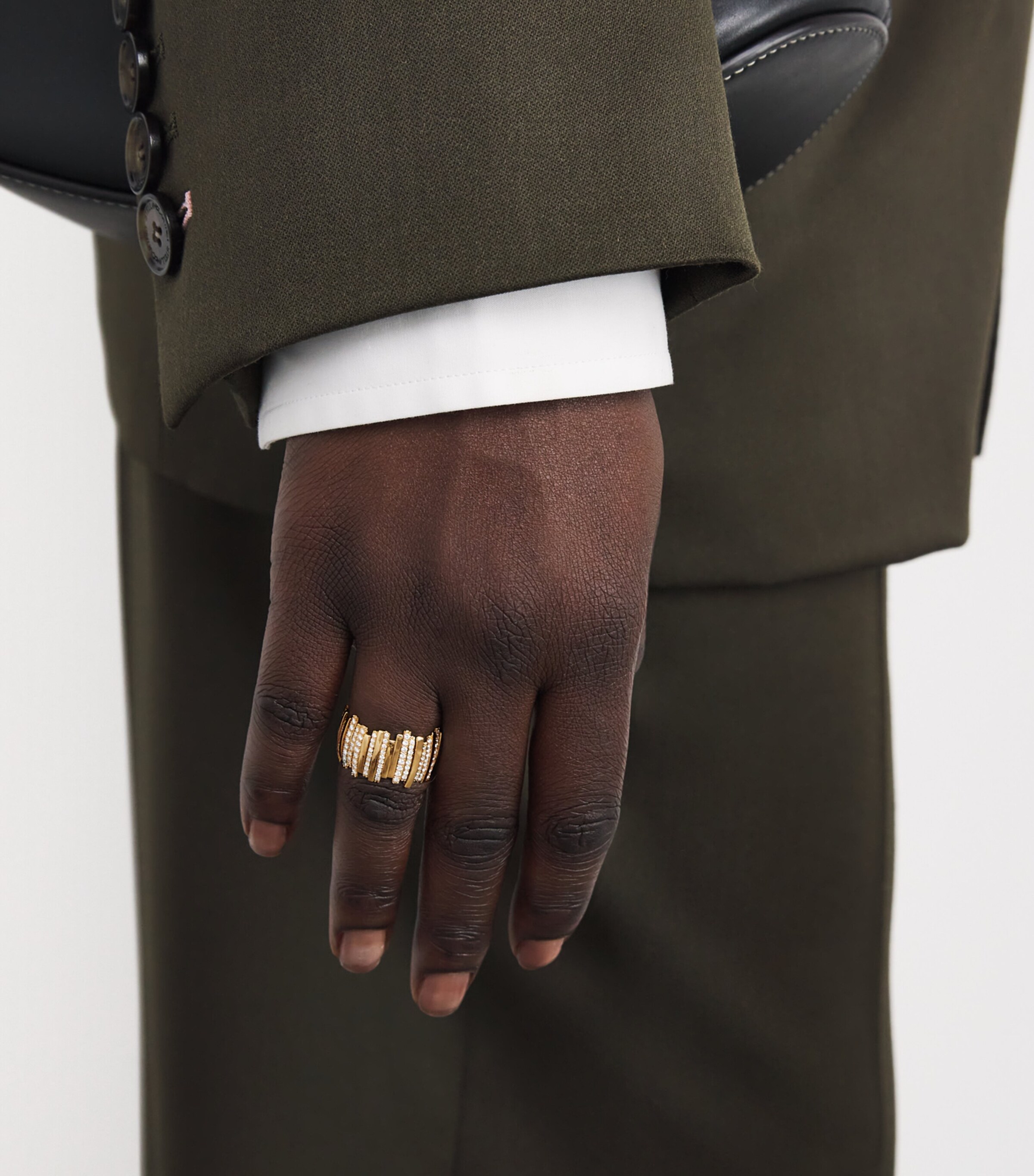 Yellow Gold and Diamond Classic Fireworks Ring (Size 6.5) 18K YG/WD Image 2