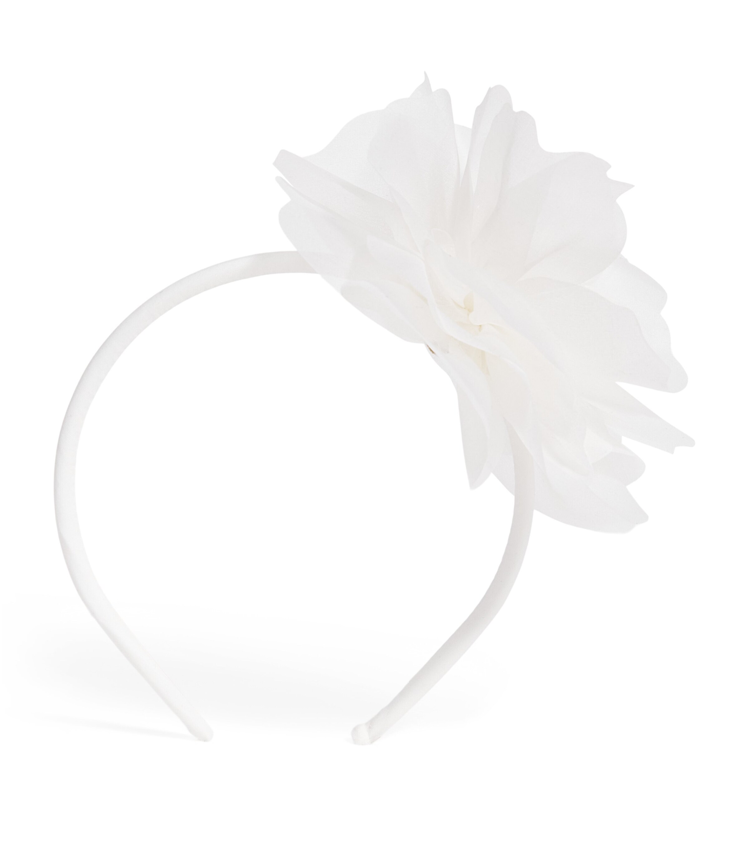 Il Gufo Flower-Appliqué Headband White Image 1