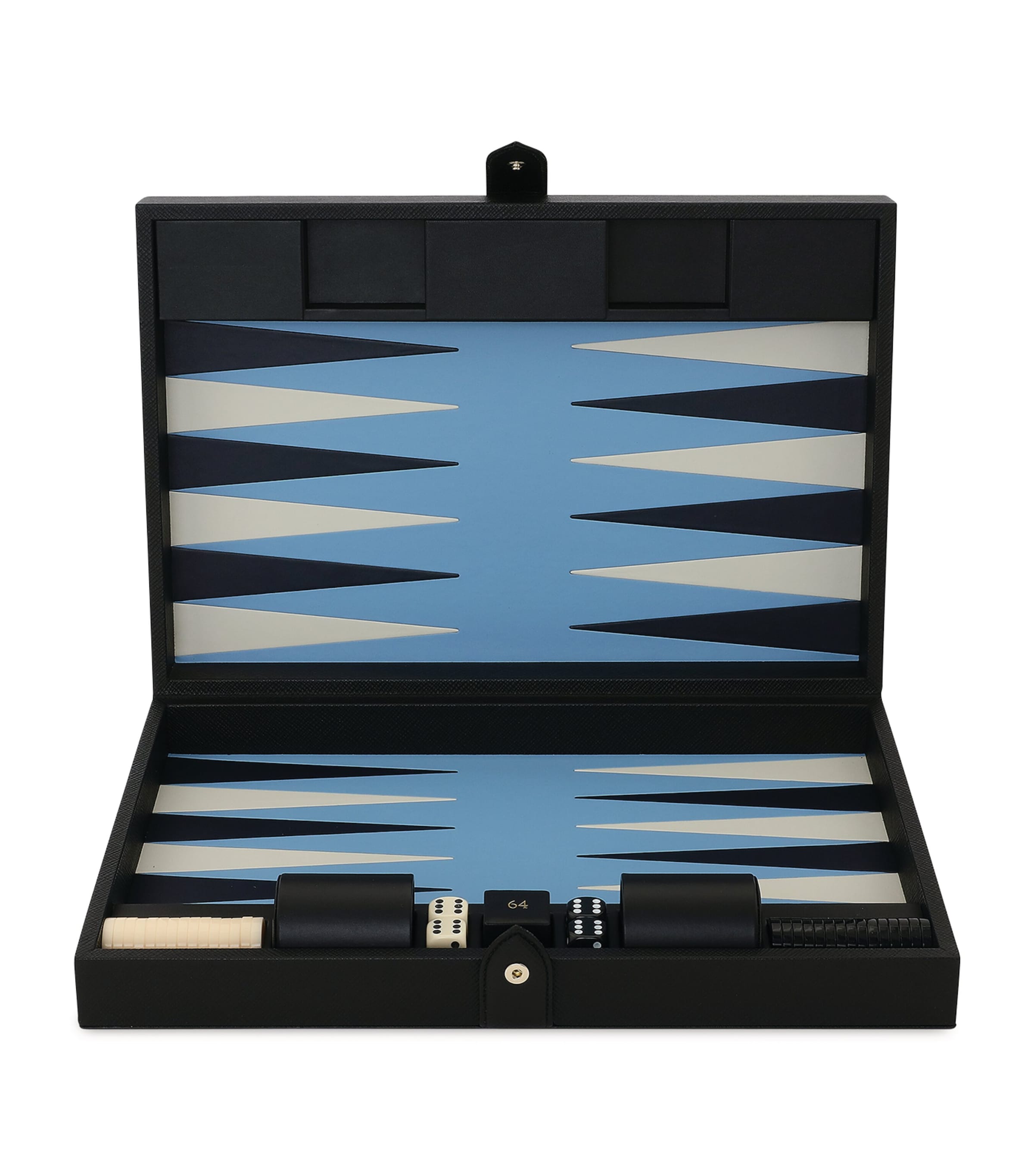 Smythson Leather Panama Backgammon Case