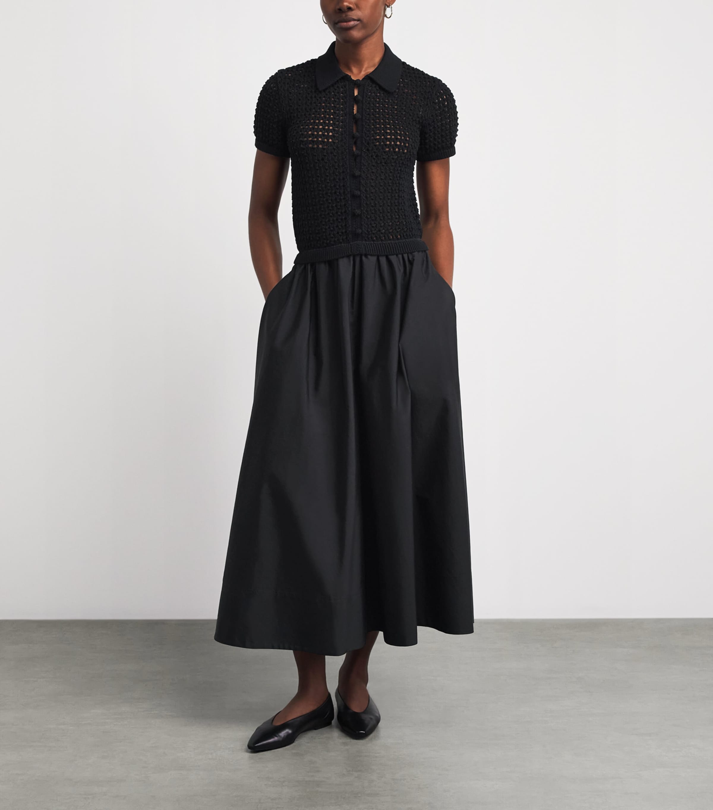 Polo Ralph Lauren Womens Cotton Hybrid Maxi Dress Polo Black Image 6
