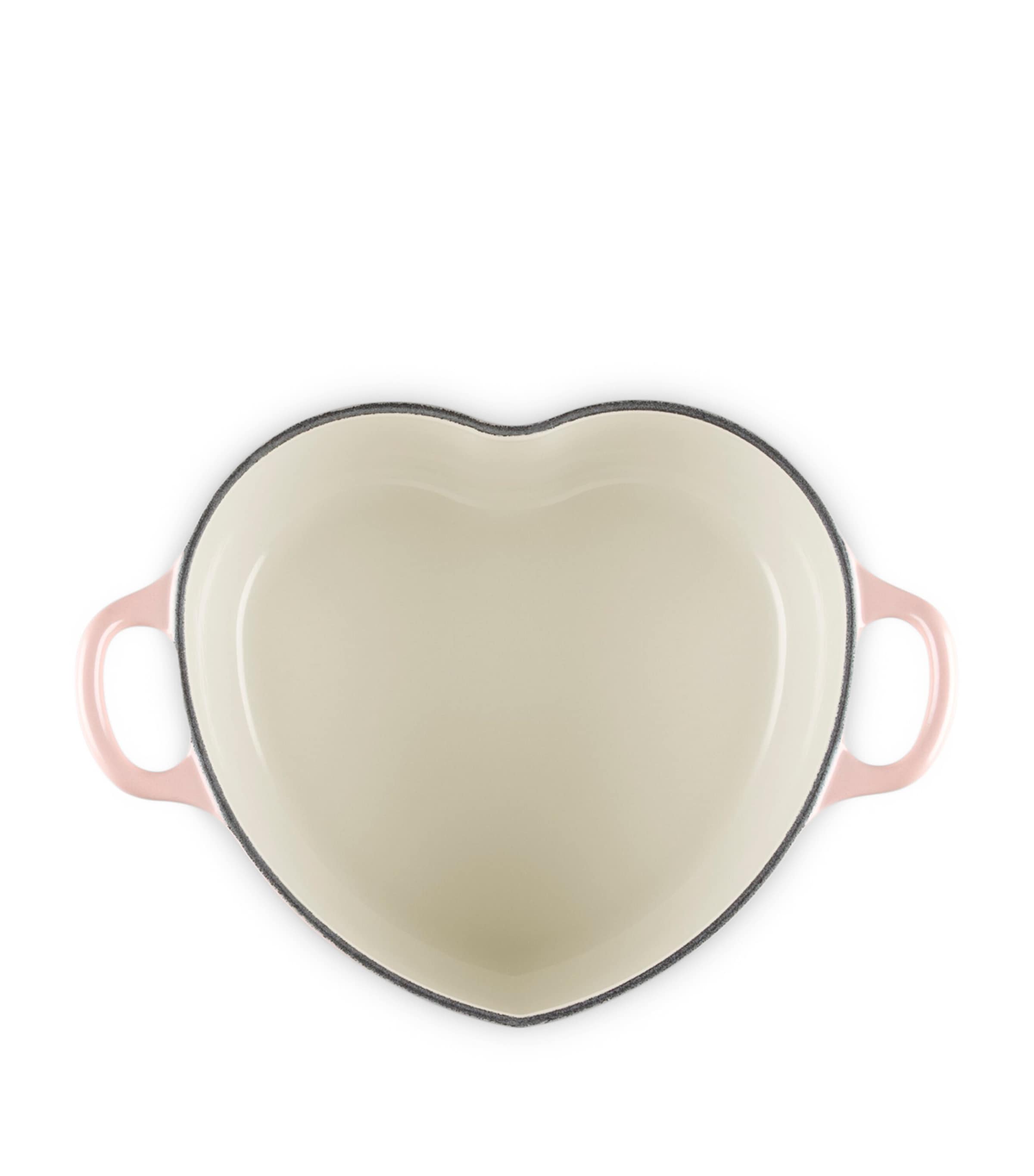 Le Creuset Cast Iron Heart Casserole Dish (20cm) Pêche Image 4