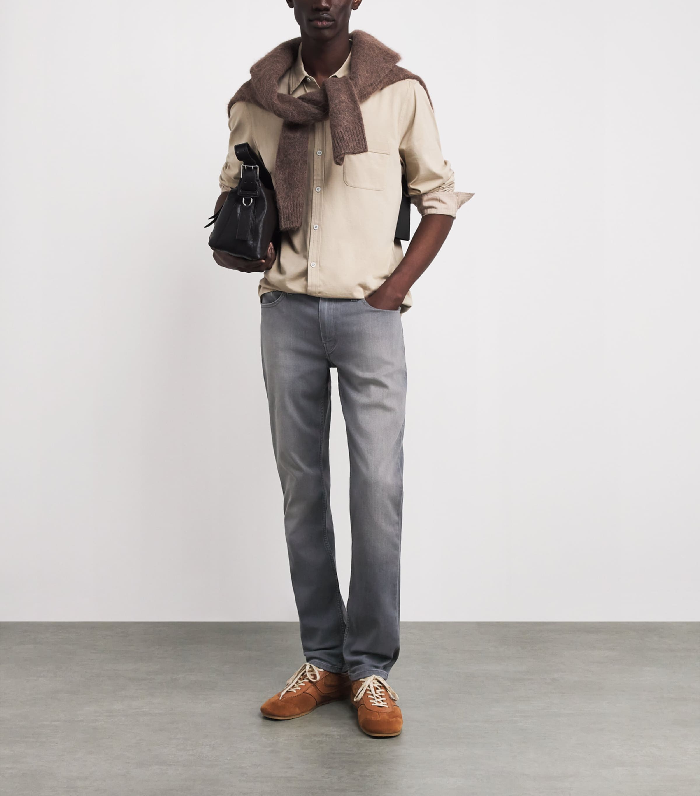 PAIGE Mens Lennox Slim Jeans Vashon Image 2