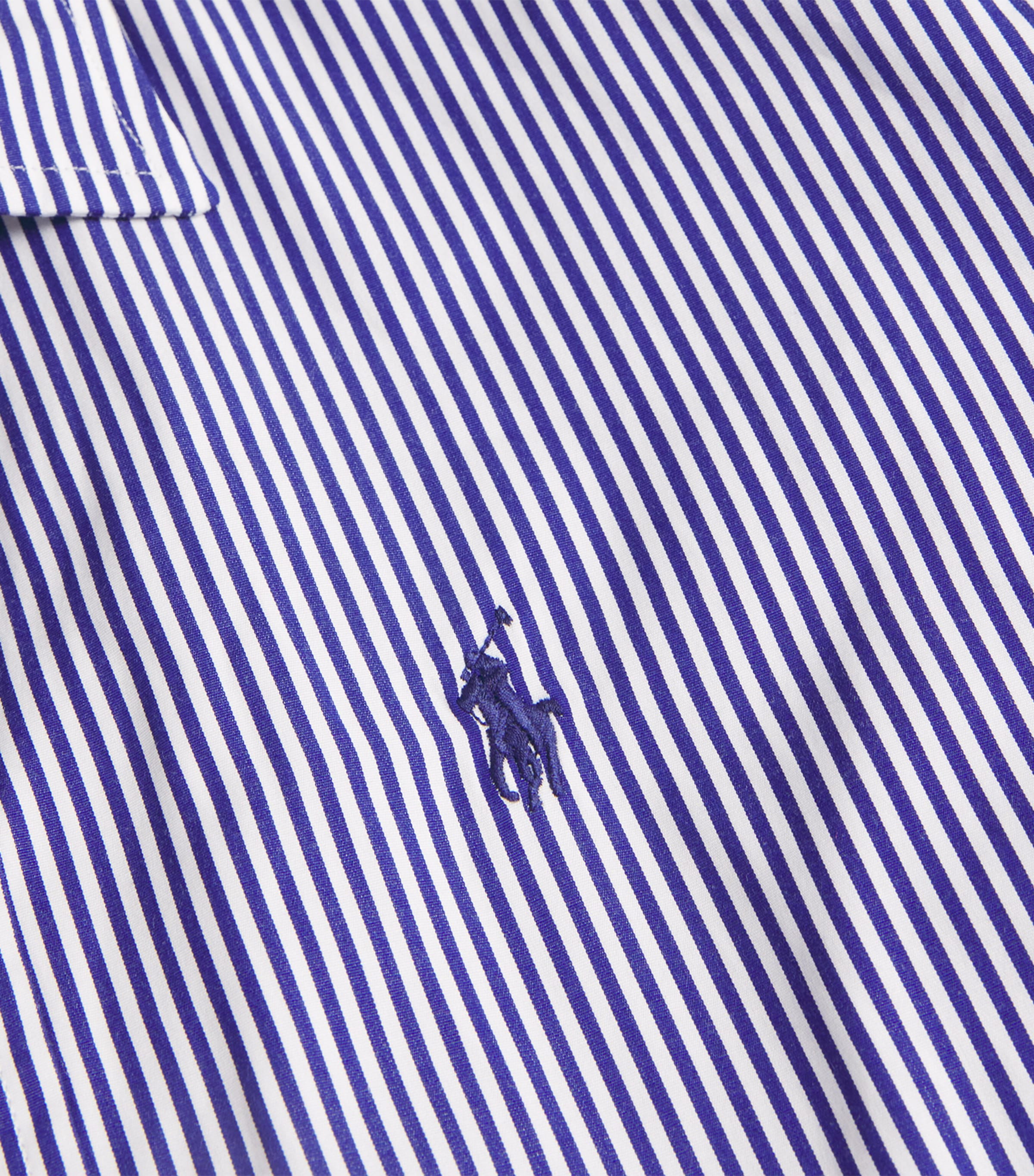 Polo Ralph Lauren Striped Cropped Shirt White/blue Image 5
