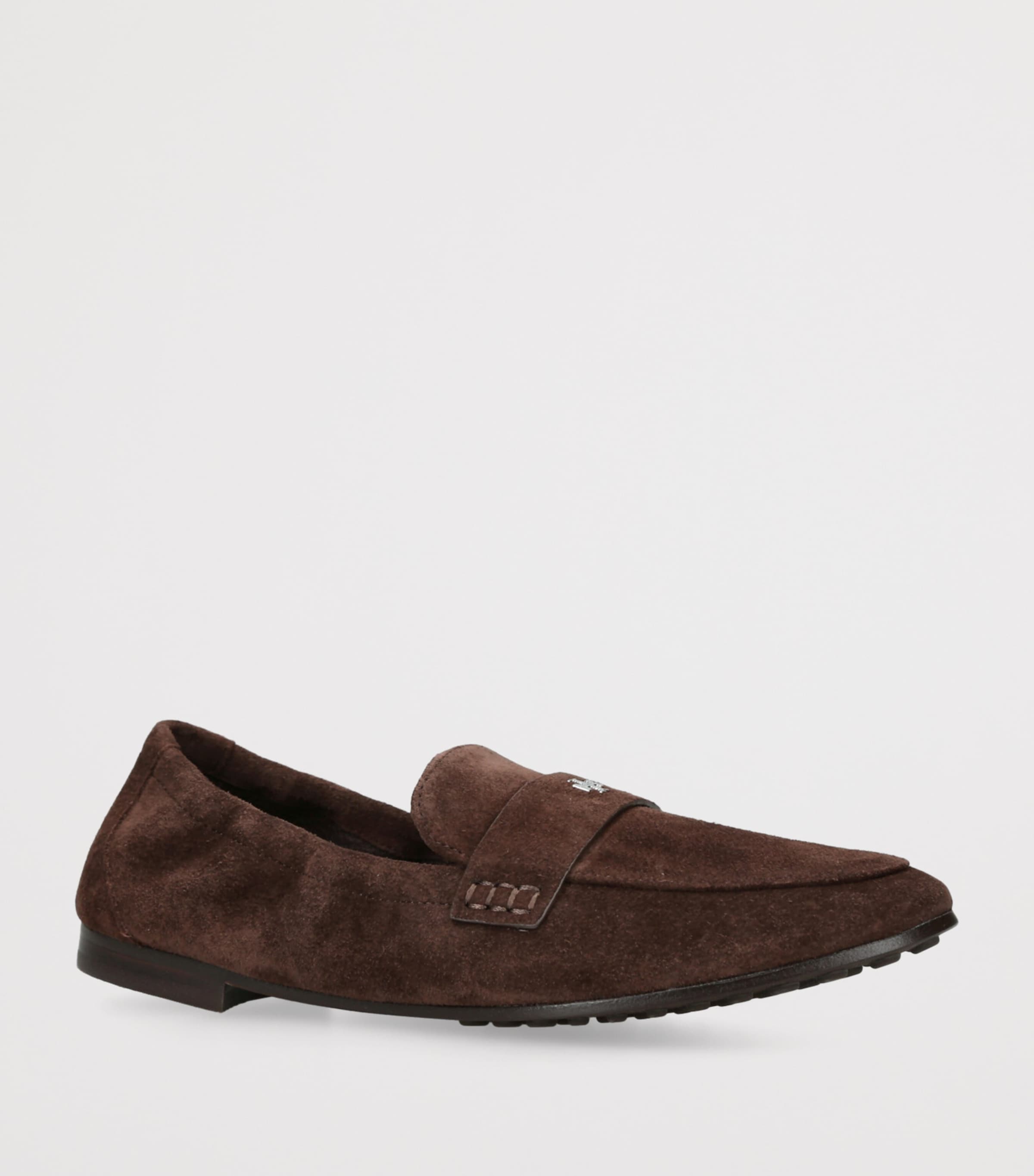 Suede Ballet Loafers BROWN Image 3