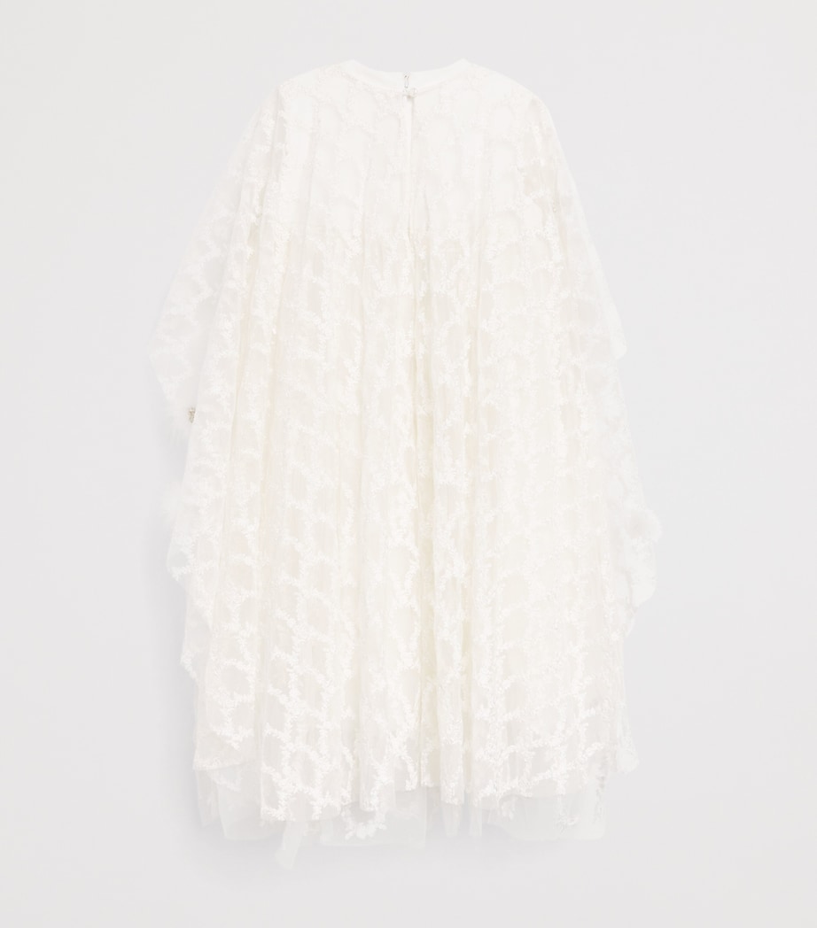 Embellished Dress with Cape (2-14 Years) WHITE Image 2