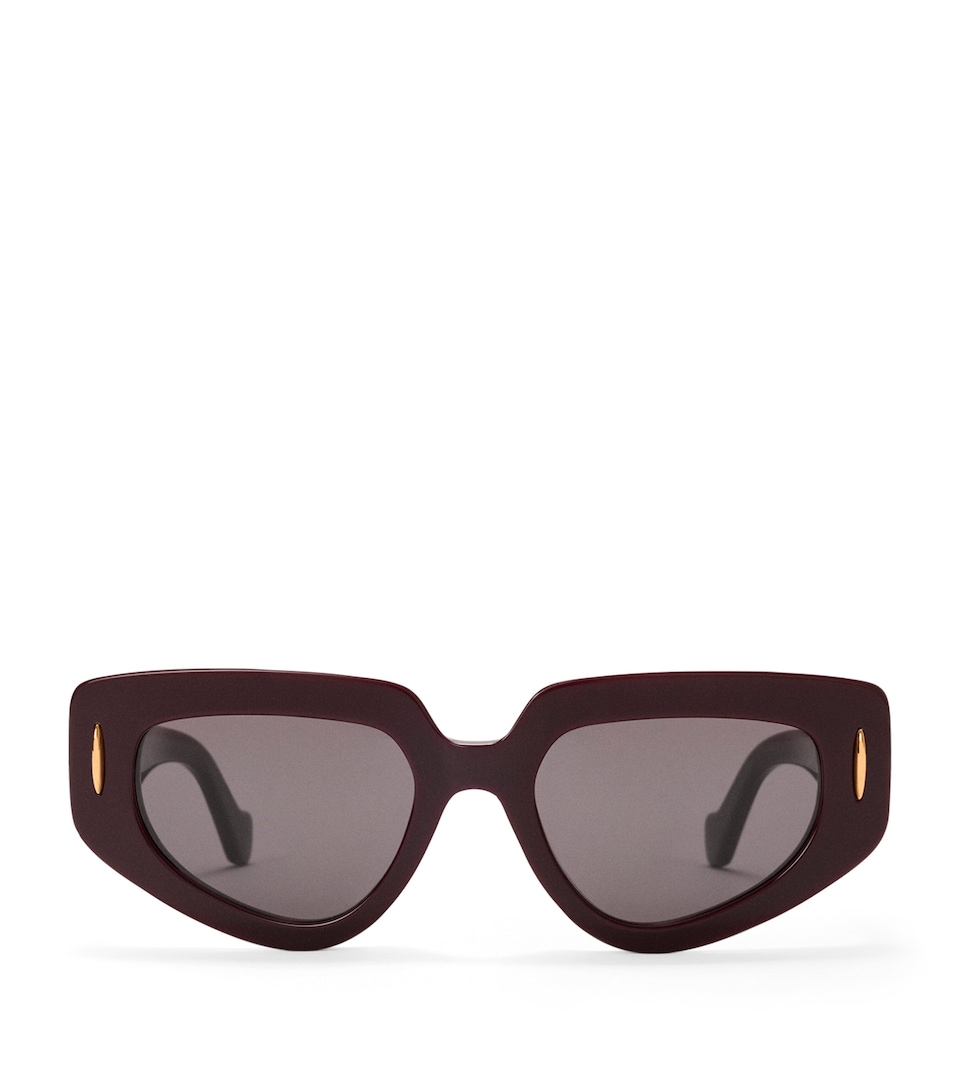 LOEWE Small Butterfly Screen Sunglasses Dark Chestnut
