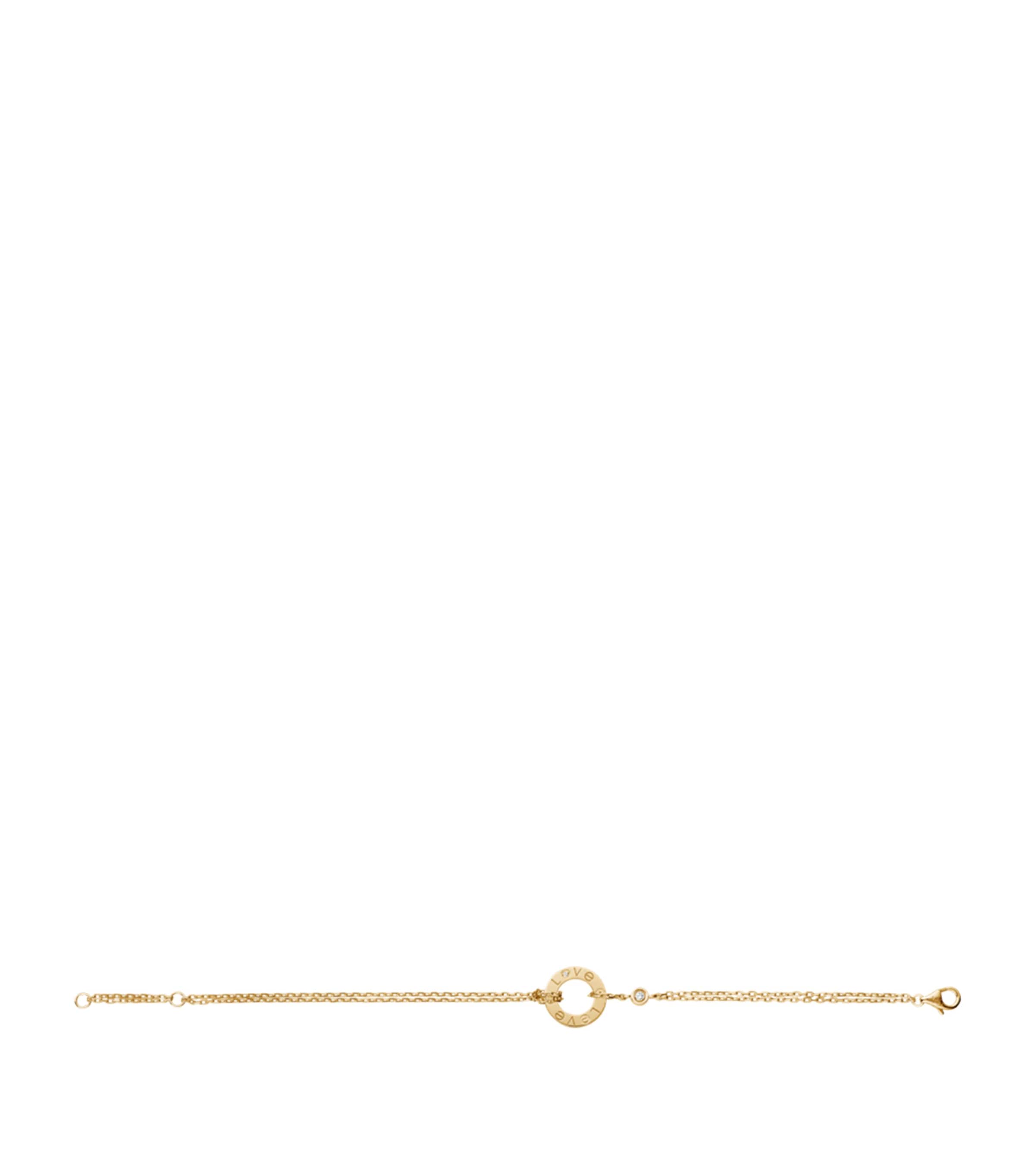 Cartier Yellow Gold Double Chain LOVE Bracelet Yellow Gold Image 9
