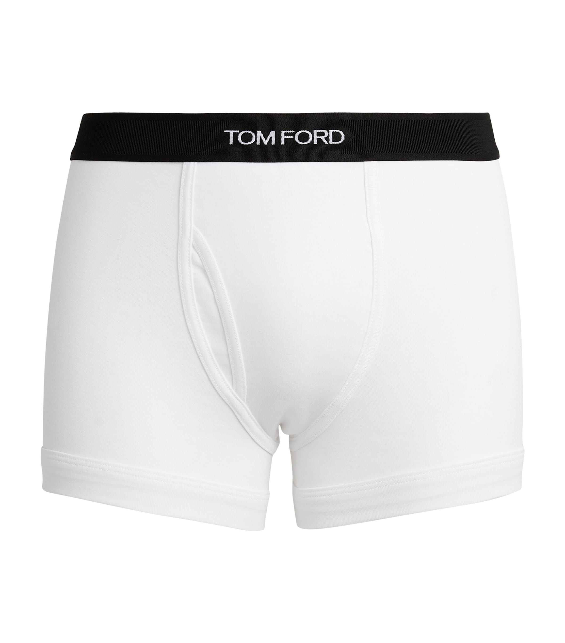 Tom Ford White Briefs With Branded Band In Tech Fabric Man