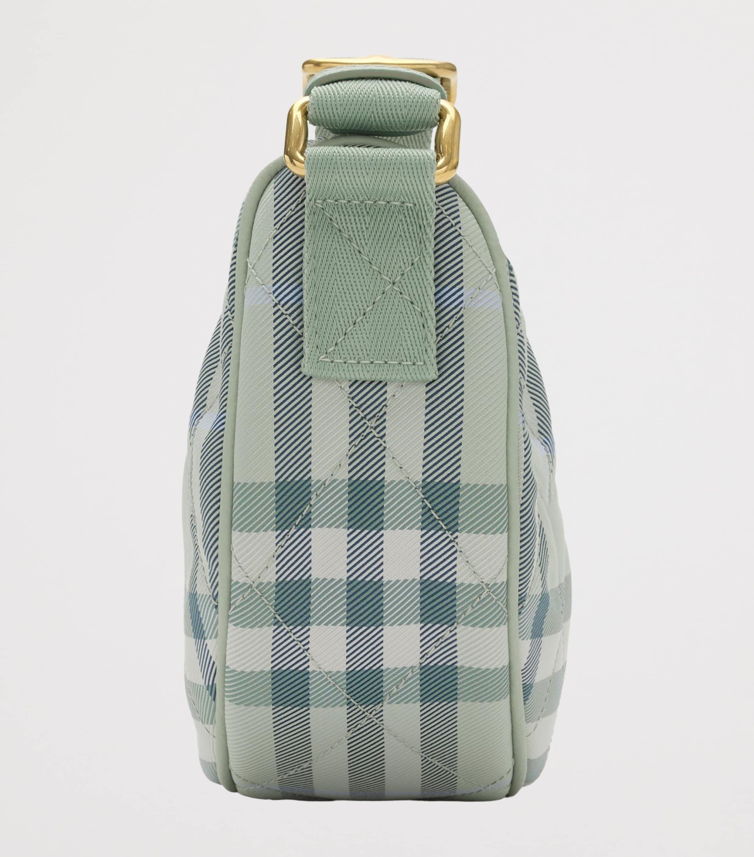 Check Horseshoe Cross-Body Bag SEAFOAM GREEN Image 4