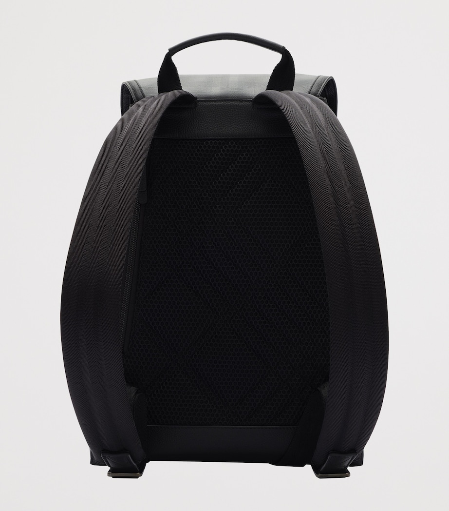 Burberry City Check Clip Backpack Iron Image 4