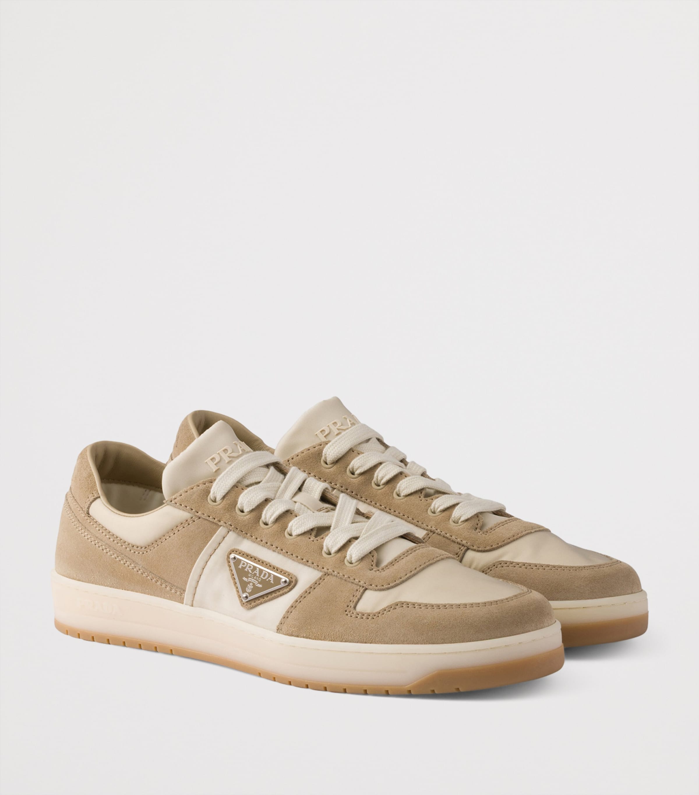Prada Suede and Re-Nylon Downtown Sneakers Image 2