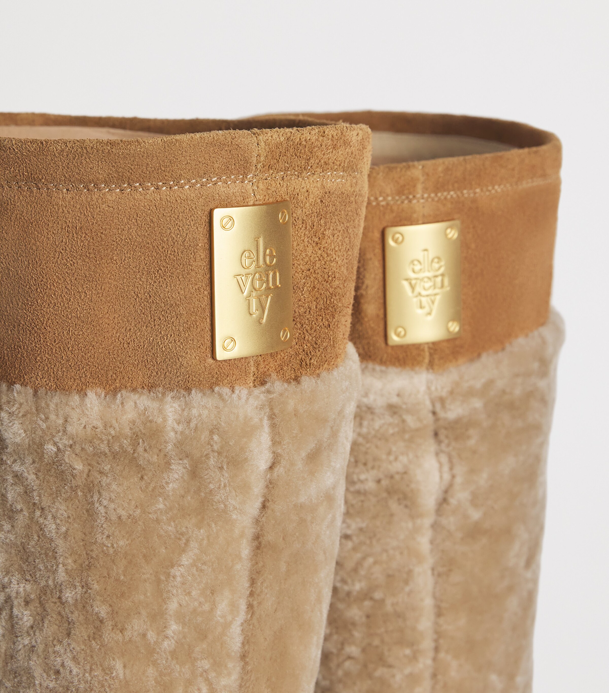 Sheepskin Knee-High Boots VICUNA Image 7