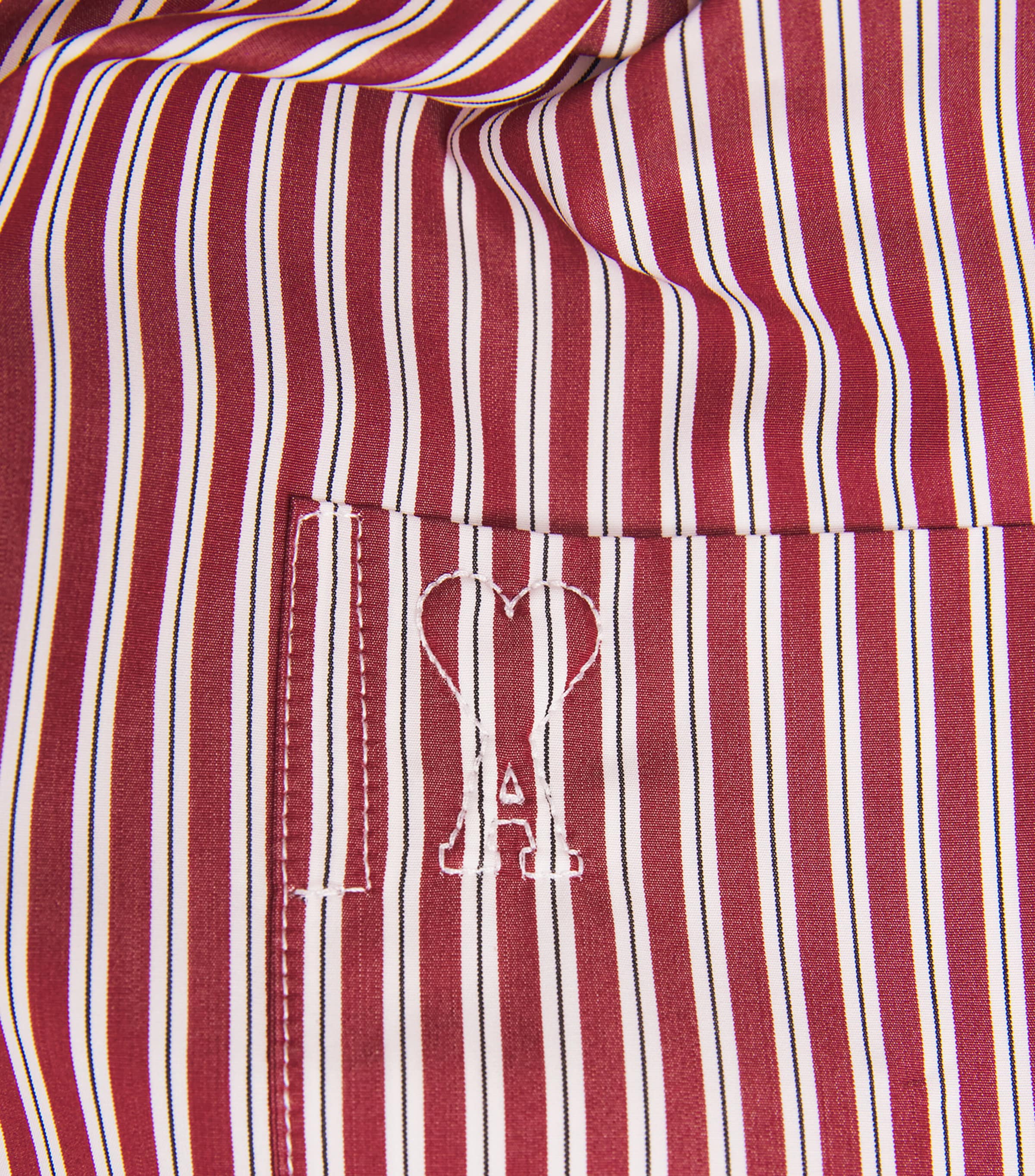 Stripe Ami de Coeur Shirt 693 - CERISE/BLANC/NOIR Image 5