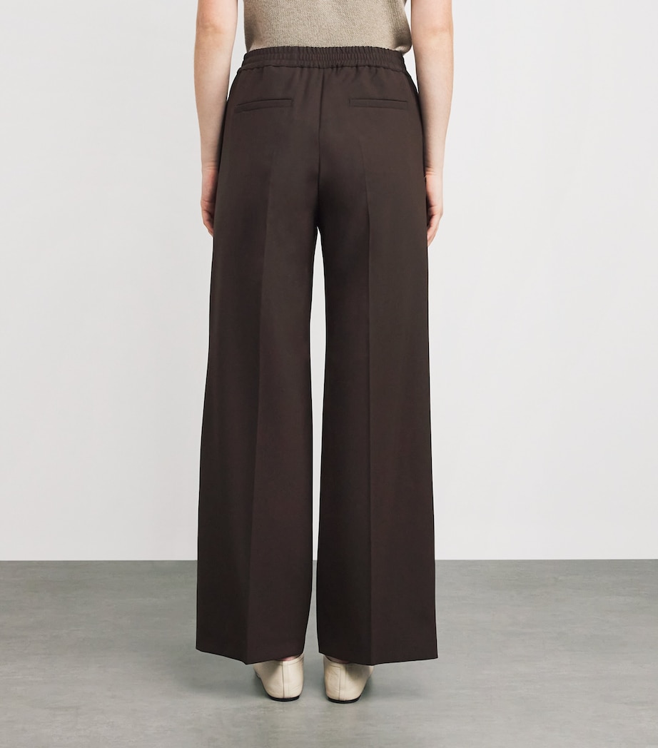 Wide-Leg Trousers CHOCOLATE Image 4