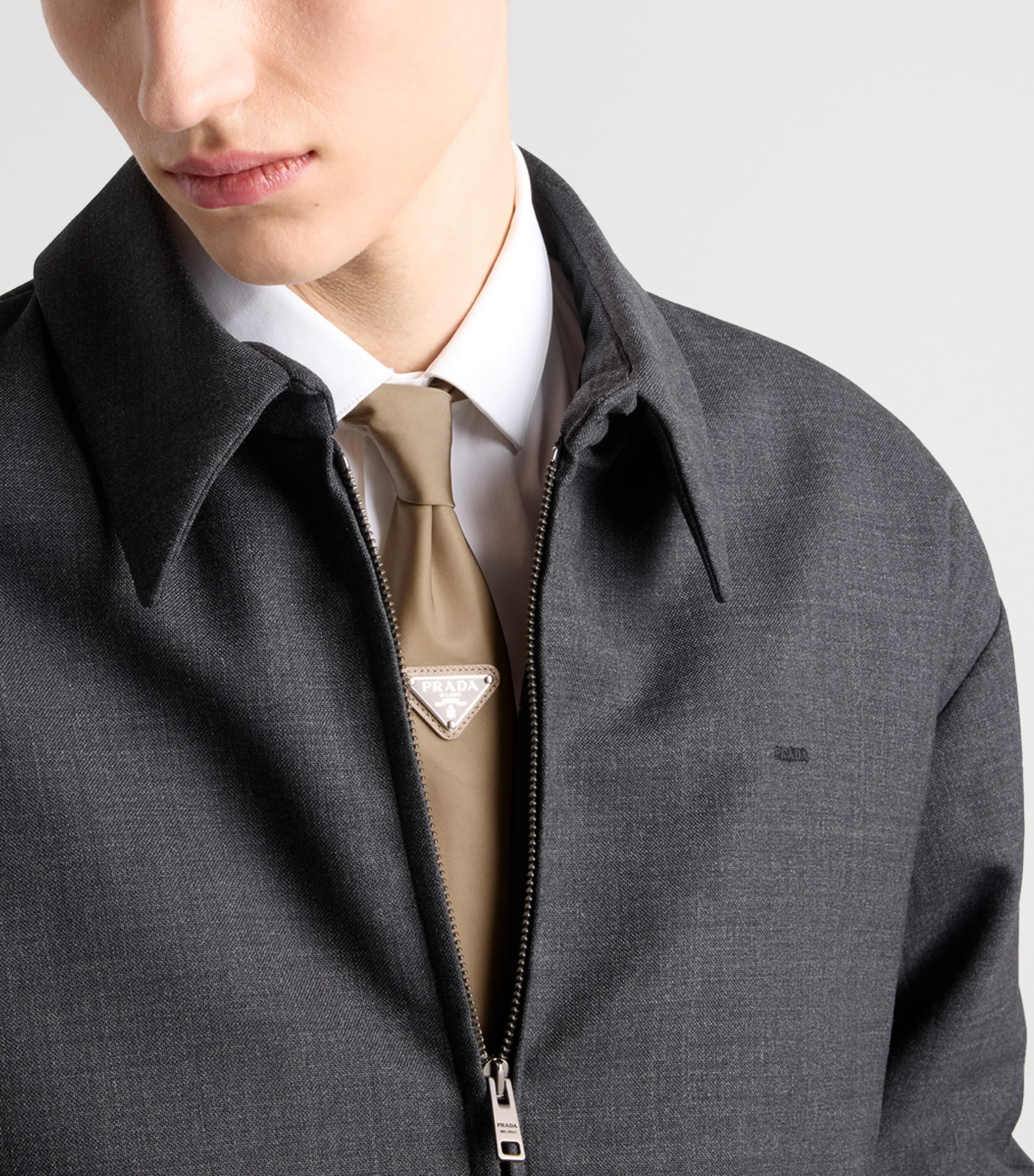 Prada Re-Nylon Triangle Tie Image 2