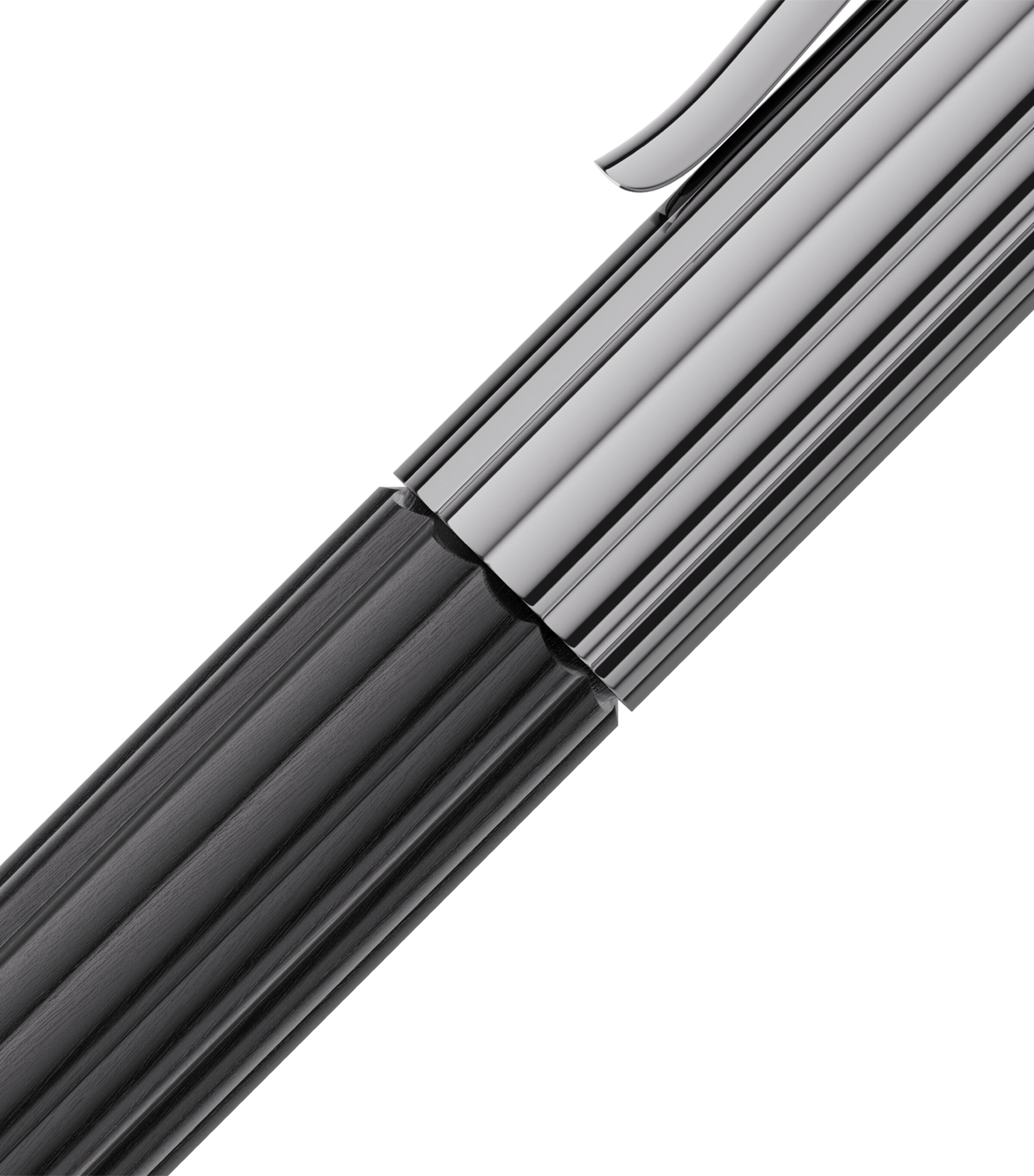 Ebony Wood Bloom Rollerball Pen BLACK Image 7