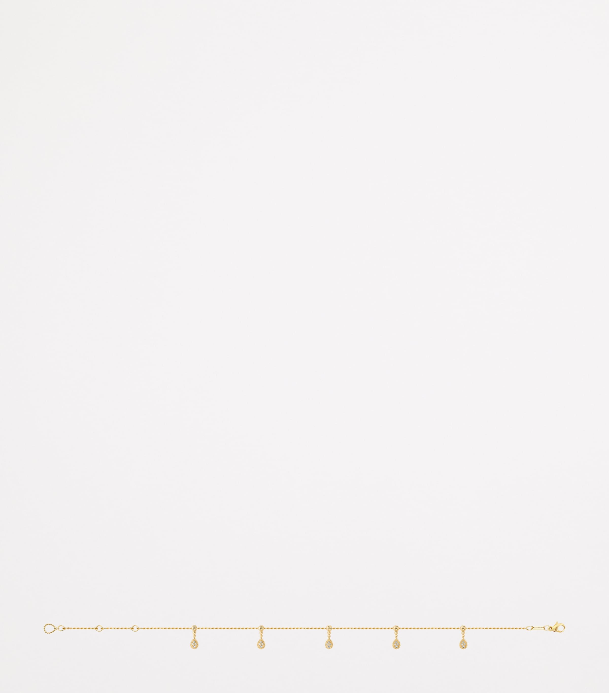 Yellow Gold and Diamond Serpent Bohème Ankle Bracelet YELLOW GOLD Image 3