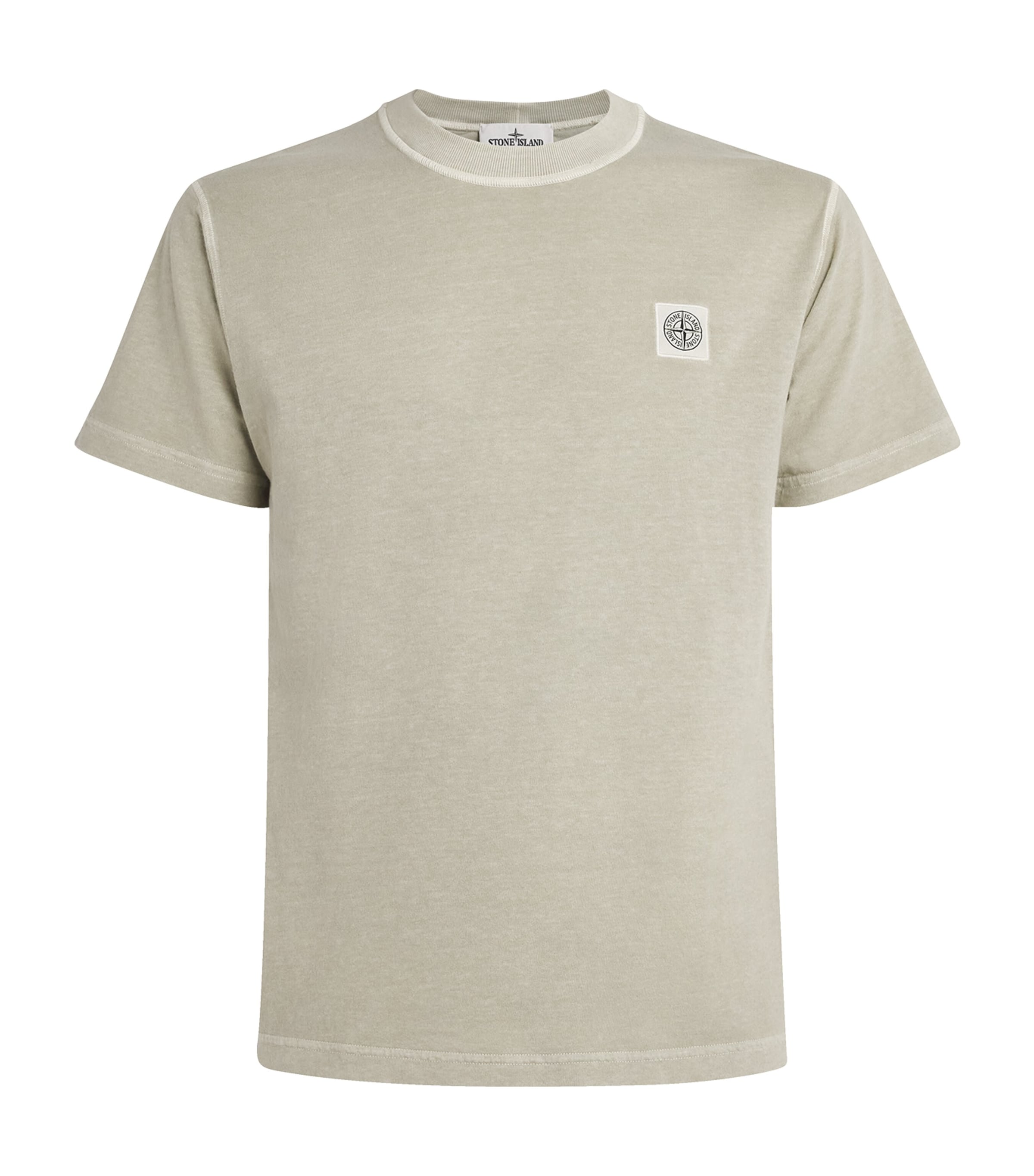 Stone Island Mens Cotton Logo T-Shirt Image 1