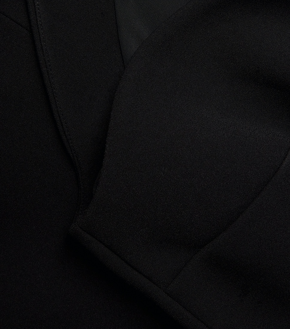 Crepe One-Shoulder Zahrah Midi Dress BLACK Image 5