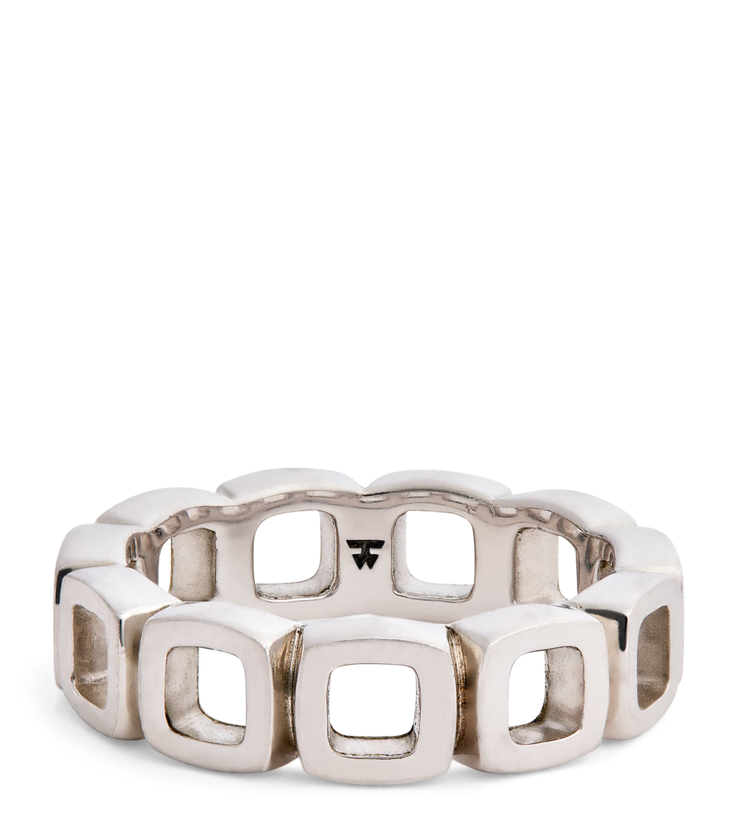 Tom Wood Sterling Silver Cushion Band Open Ring | Harrods US