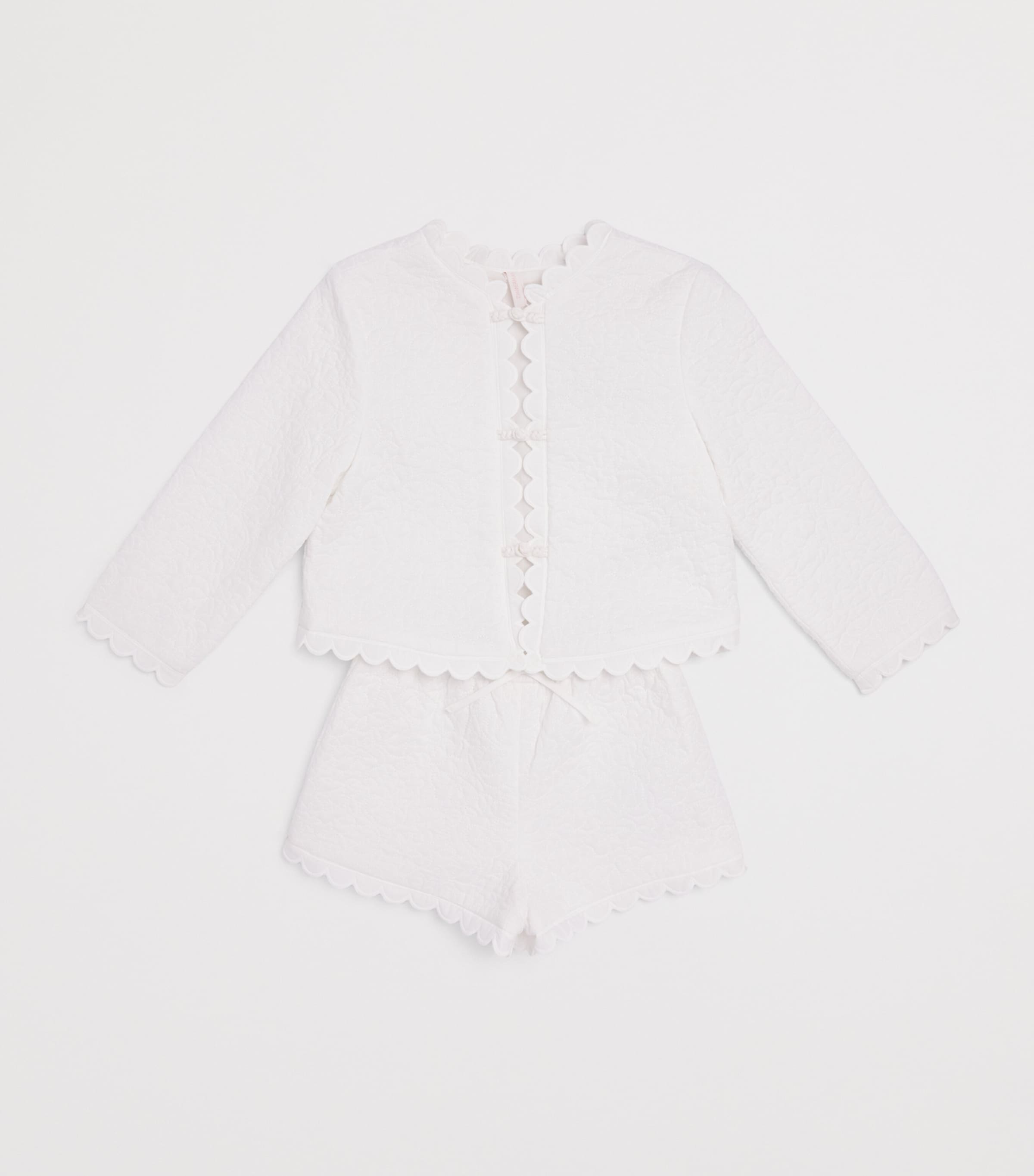Zimmermann Kids Quilted Solstice Jacket (2-12 Years) Ivory Image 3