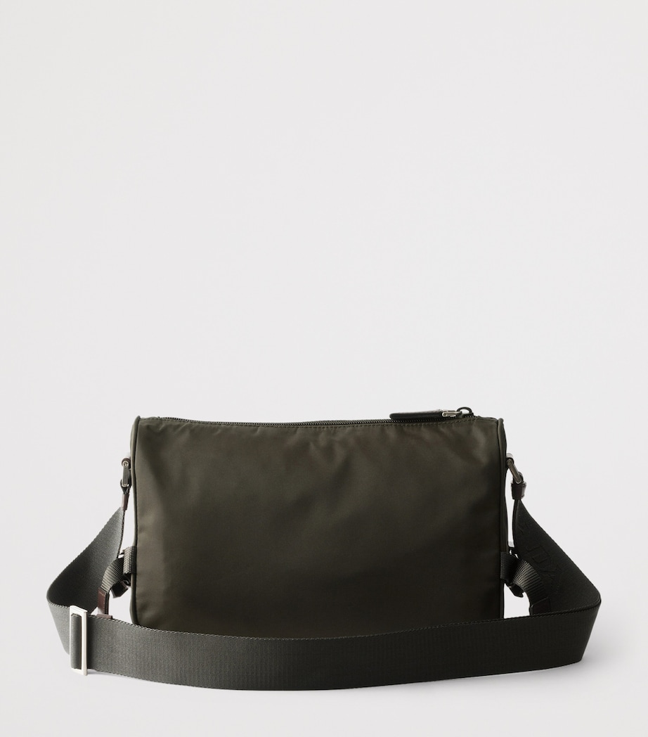 Re-Nylon and Leather Shoulder Bag F0334 Image 4