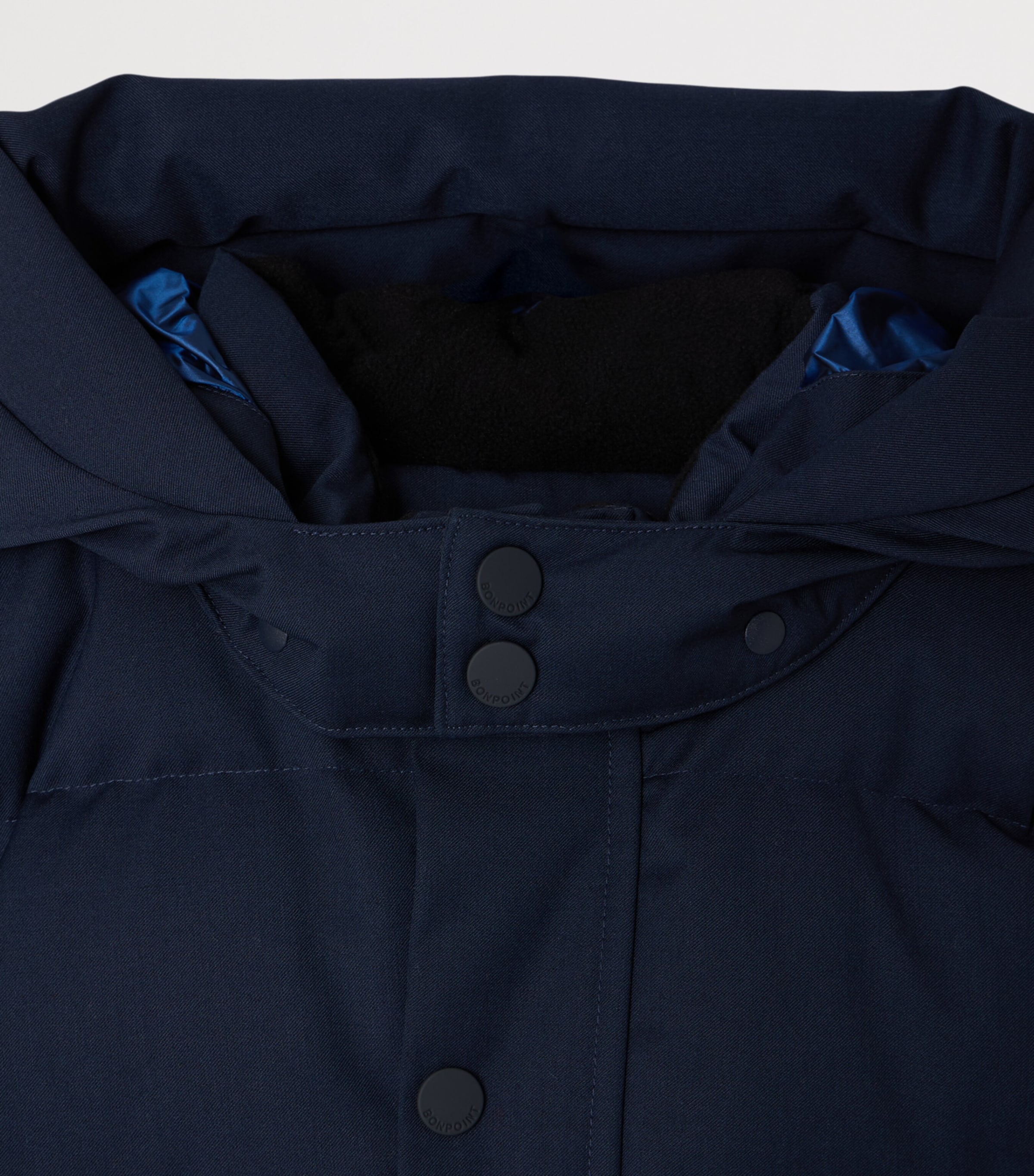 Bonpoint Waterproof Down Puffer Jacket (4-8 Years) Marine Image 3