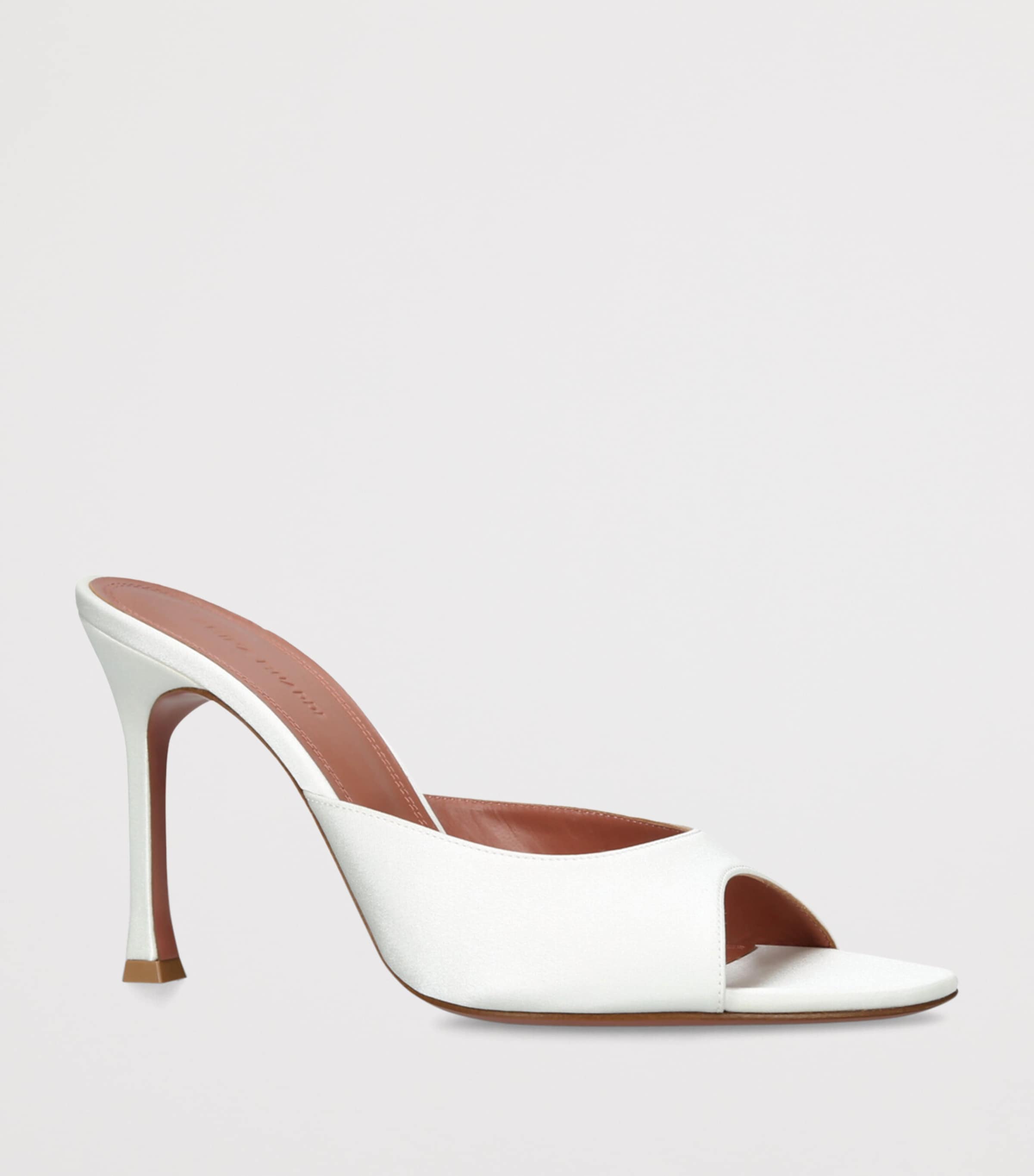 Satin Alexa Mules 95 WHITE Image 3