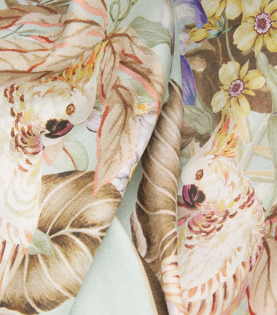 Silk Coco Tunic Midi Dress SGMF/SAGE MULTI FLRL Image 5