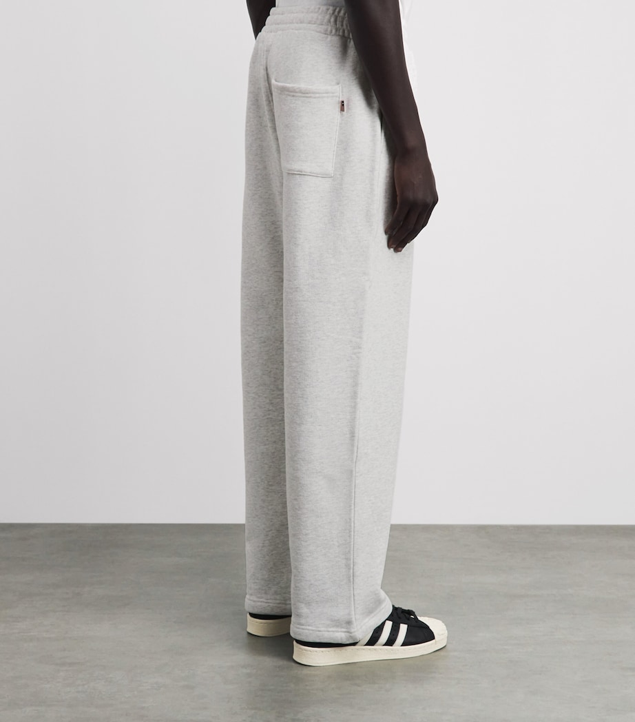 Cole Buxton Mens Cotton Uncuffed Sweatpants Light Grey Marl Image 5