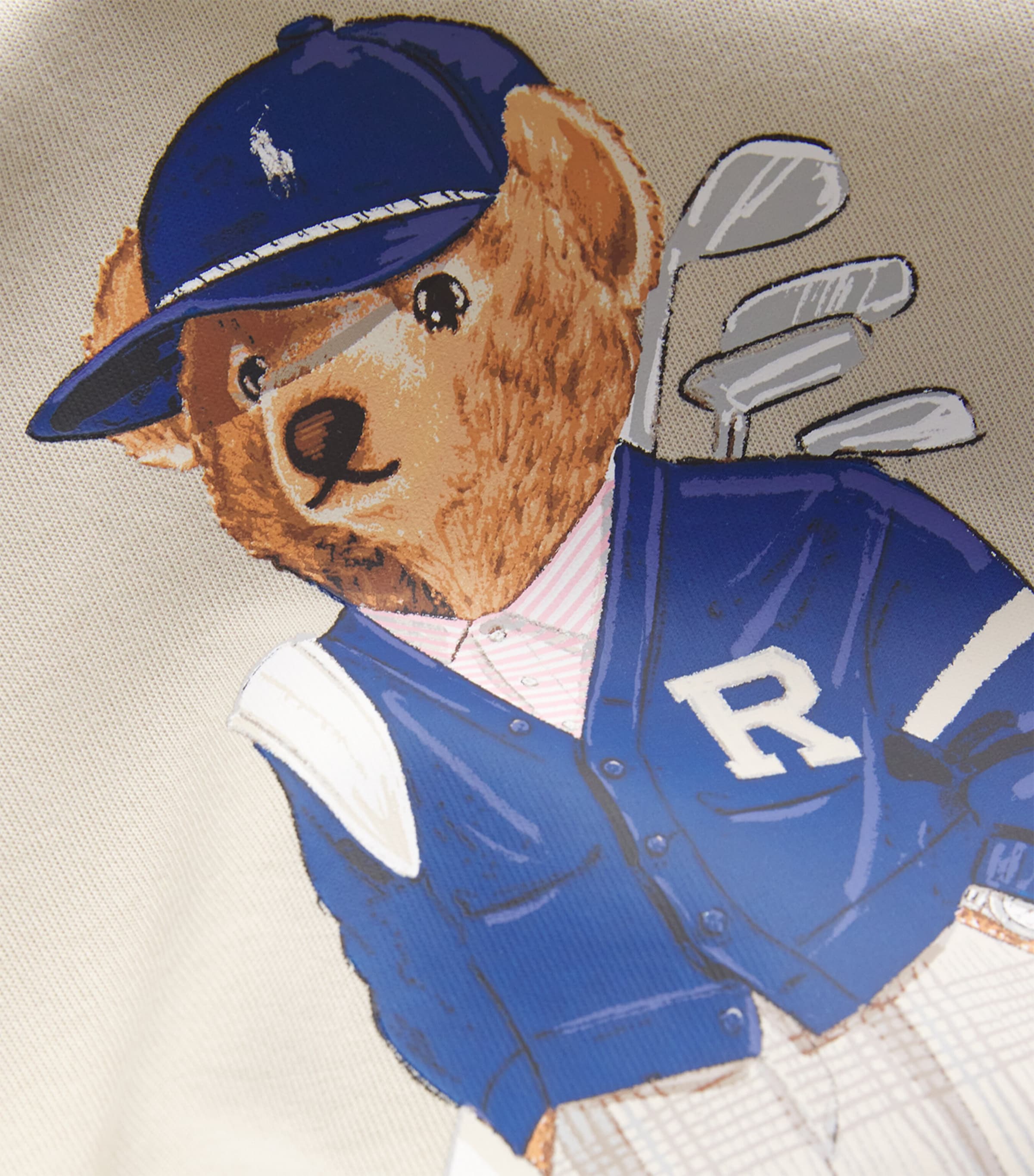 Cotton-Blend Performance Polo Bear Sweatshirt BASIC SAND Image 5