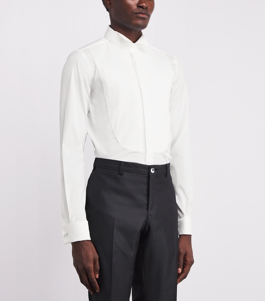 Cotton Hidden-Button Shirt 80 WHITE Image 3