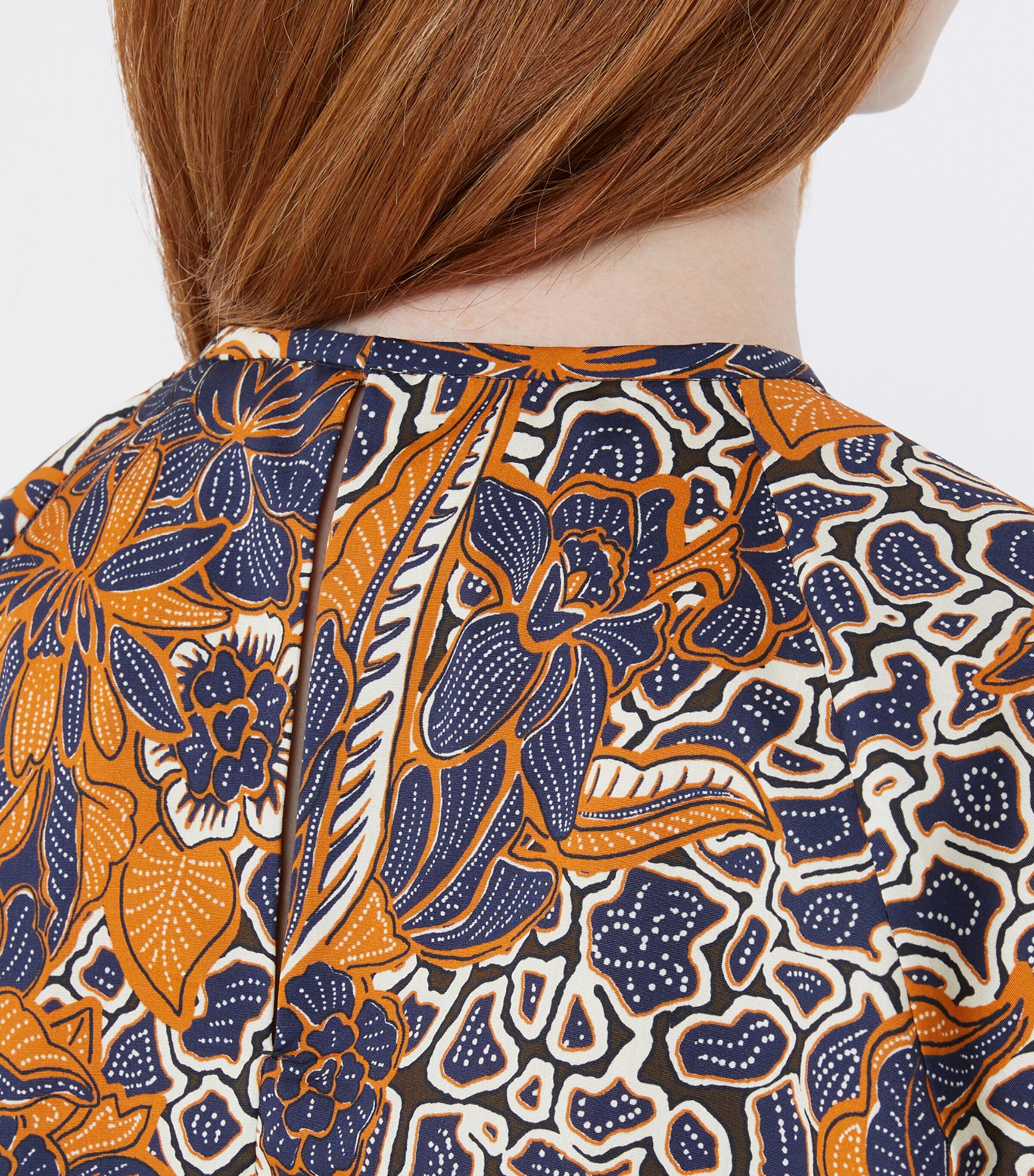 Weekend Max Mara Womens Cotton Floral Blouse Navy Image 7