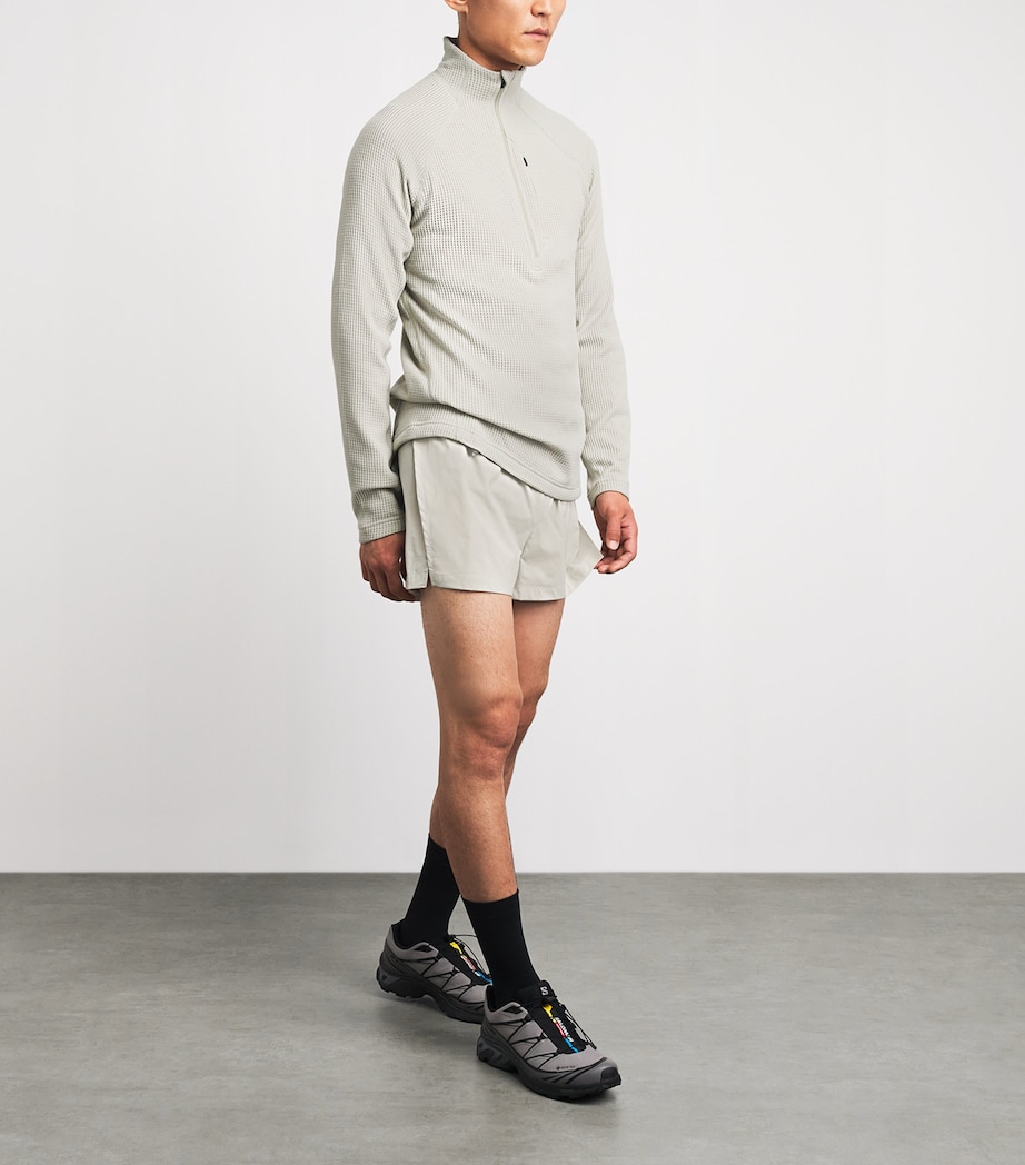 Houdini Mens Technical Mesh Half-Zip Sweatshirt Greenish Grey Image 2