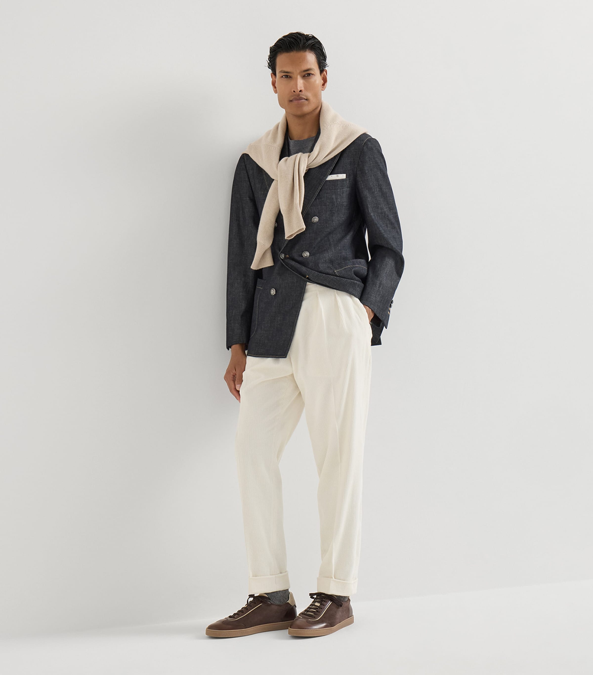 Brunello Cucinelli Suede-Leather Sneakers Image 5