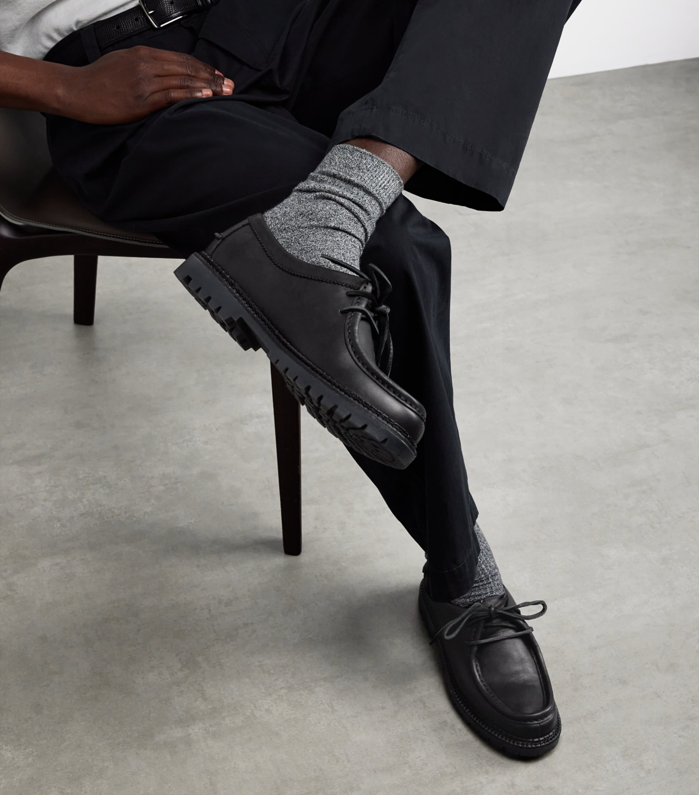 Polo Ralph Lauren Jett ラグソール レザー モックトゥ Jett Lug-Sole Leather Moc-Toe Shoe
