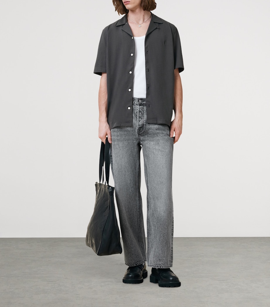 Cotton Hudson Shirt CARTER GREY Image 3