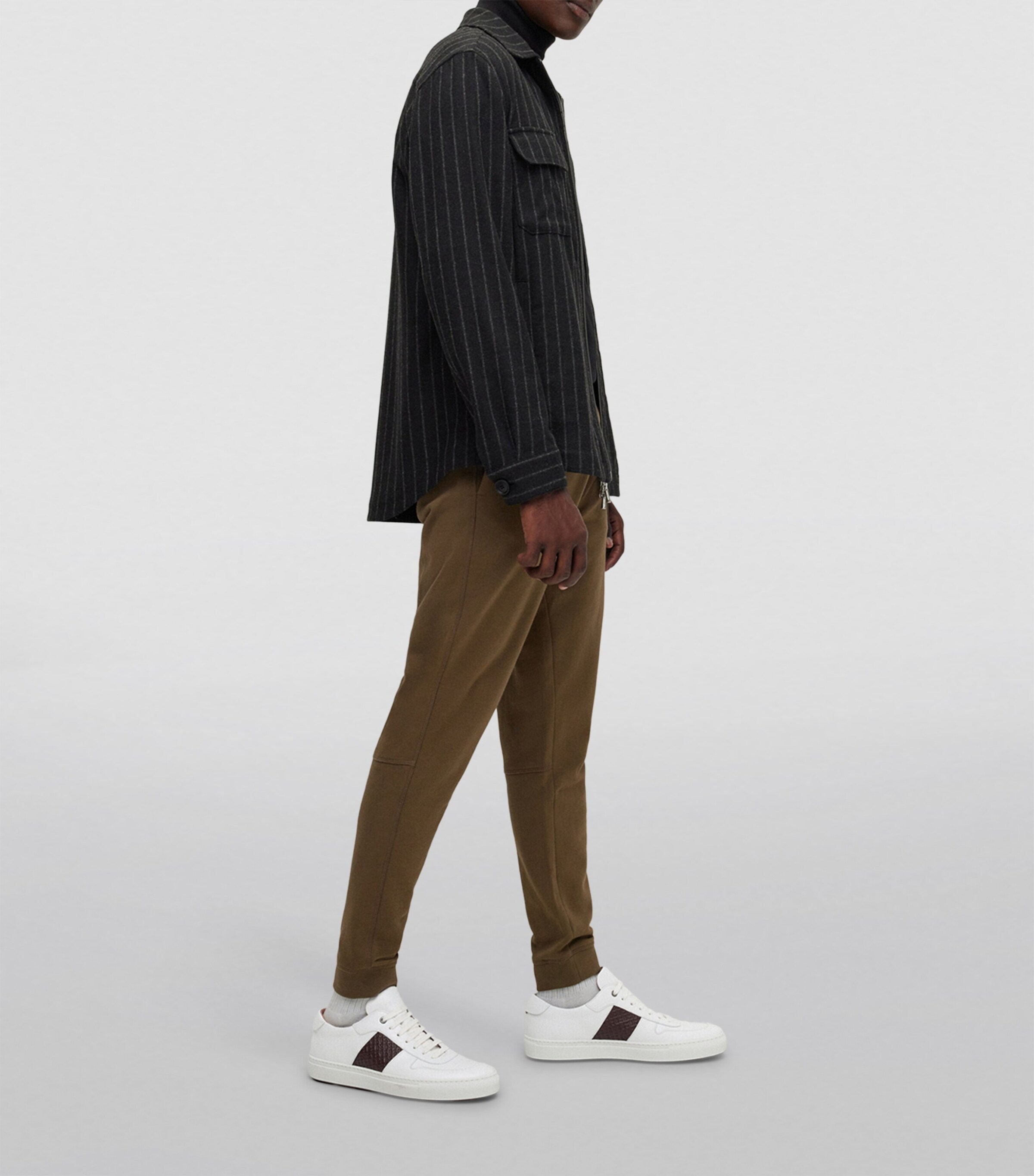 BOSS Leather Monogram Sneakers Image 4