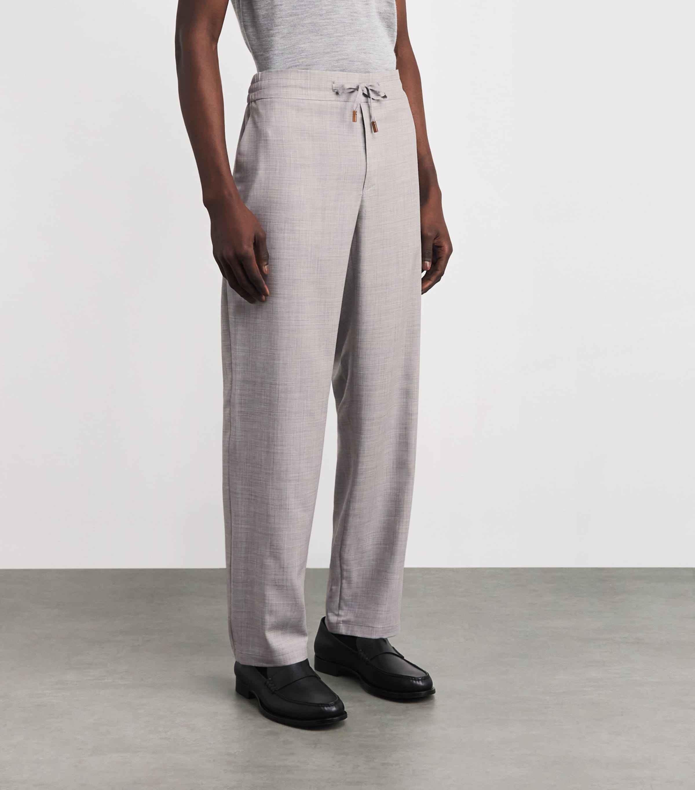 Cashmere-Linen Trousers 22 GREY Image 3