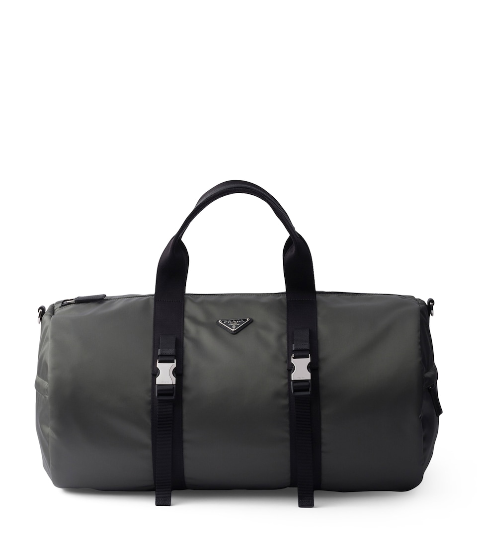 Re-Nylon and Leather Holdall