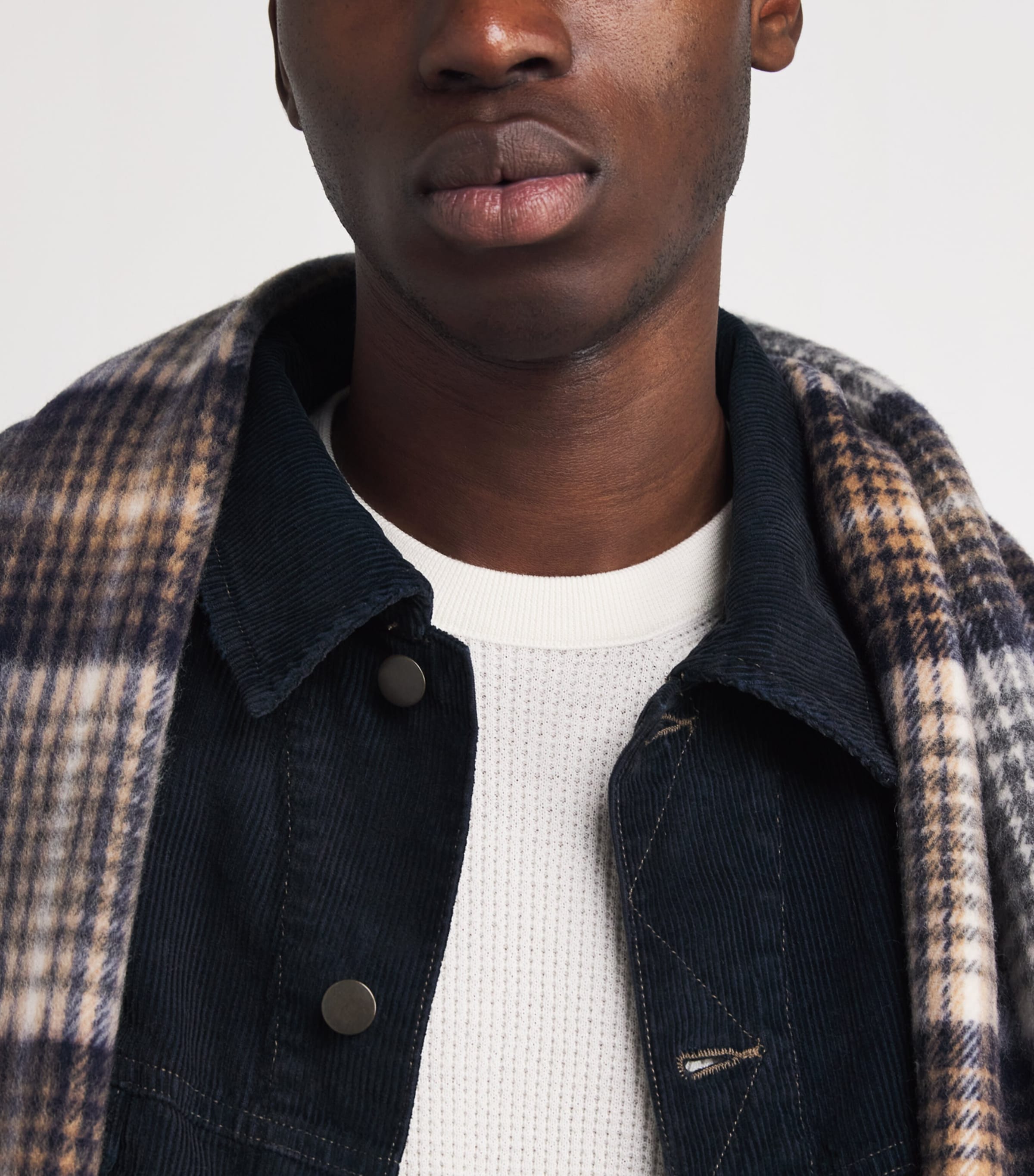 x Aaron Levine Cotton Corduroy Derby Jacket FADED BLUE Image 6