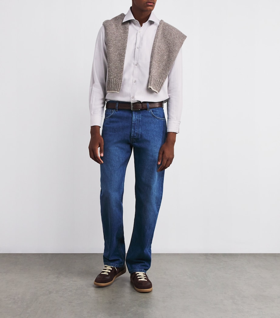 Silk-Cotton-Cashmere Shirt D38 GREY TWILLE Image 2