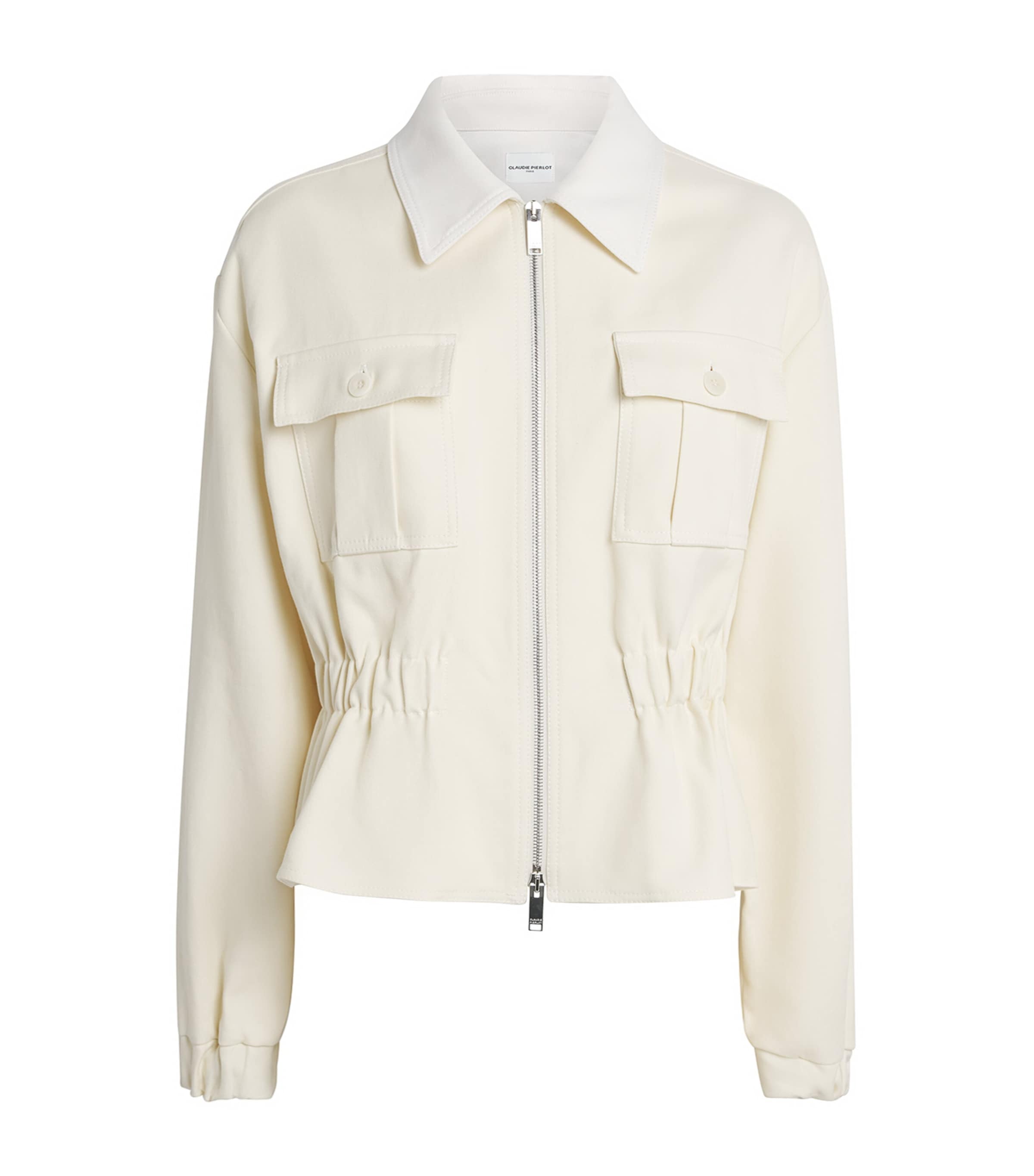 Claudie Pierlot Womens Cotton Jacket Vanilla Image 1