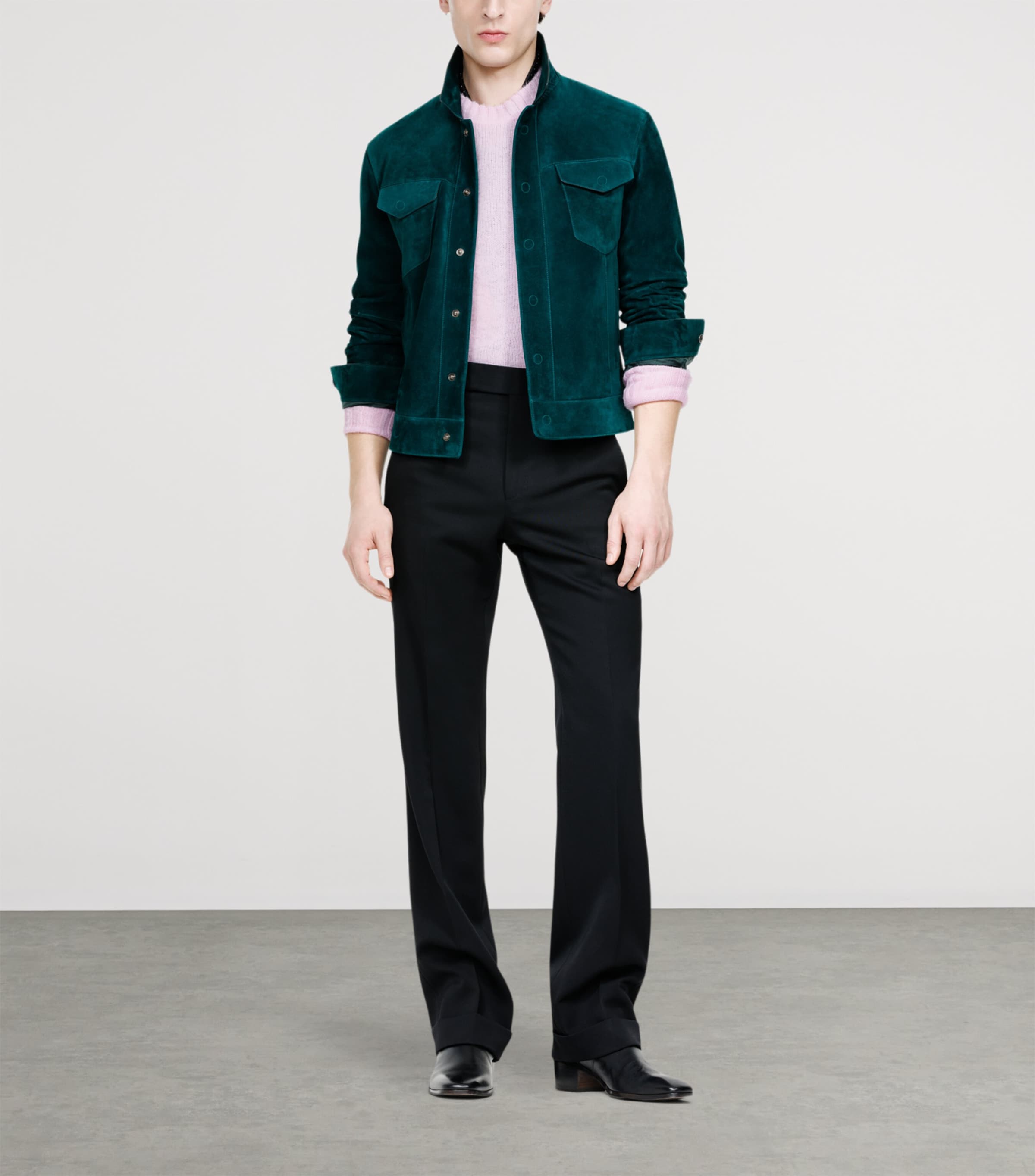 TOM FORD Mens Suede Jacket Gcu Image 2