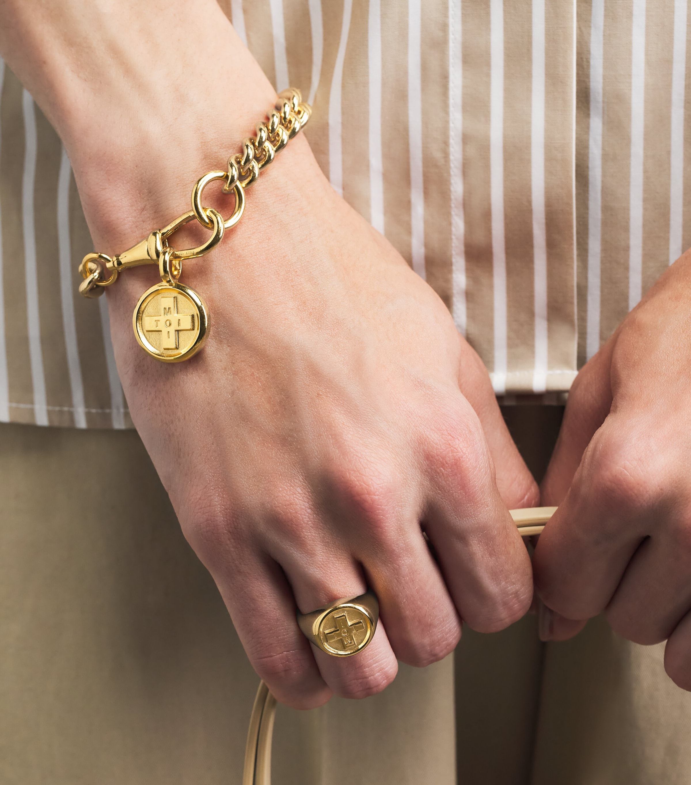 TILLY SVEAAS Gold-Plated Moi + Toi Bracelet Gold Image 2