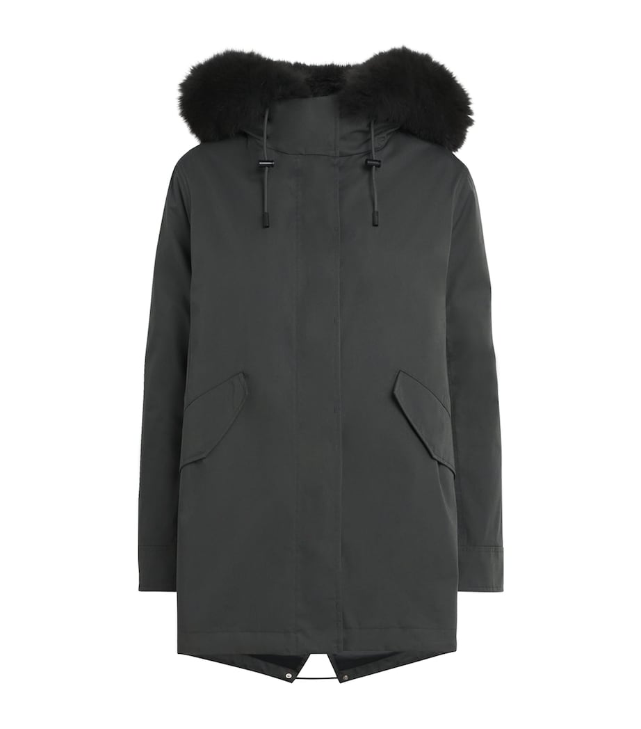 Fox-Rabbit Blended-Cotton Parka (85cm) A2185 Image 1