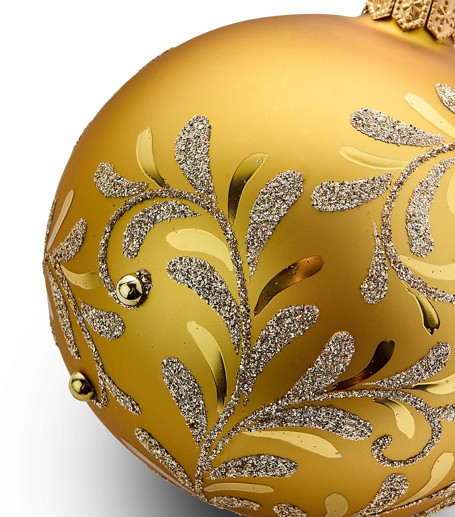 Glitter and Gem Bauble GOLD Image 2